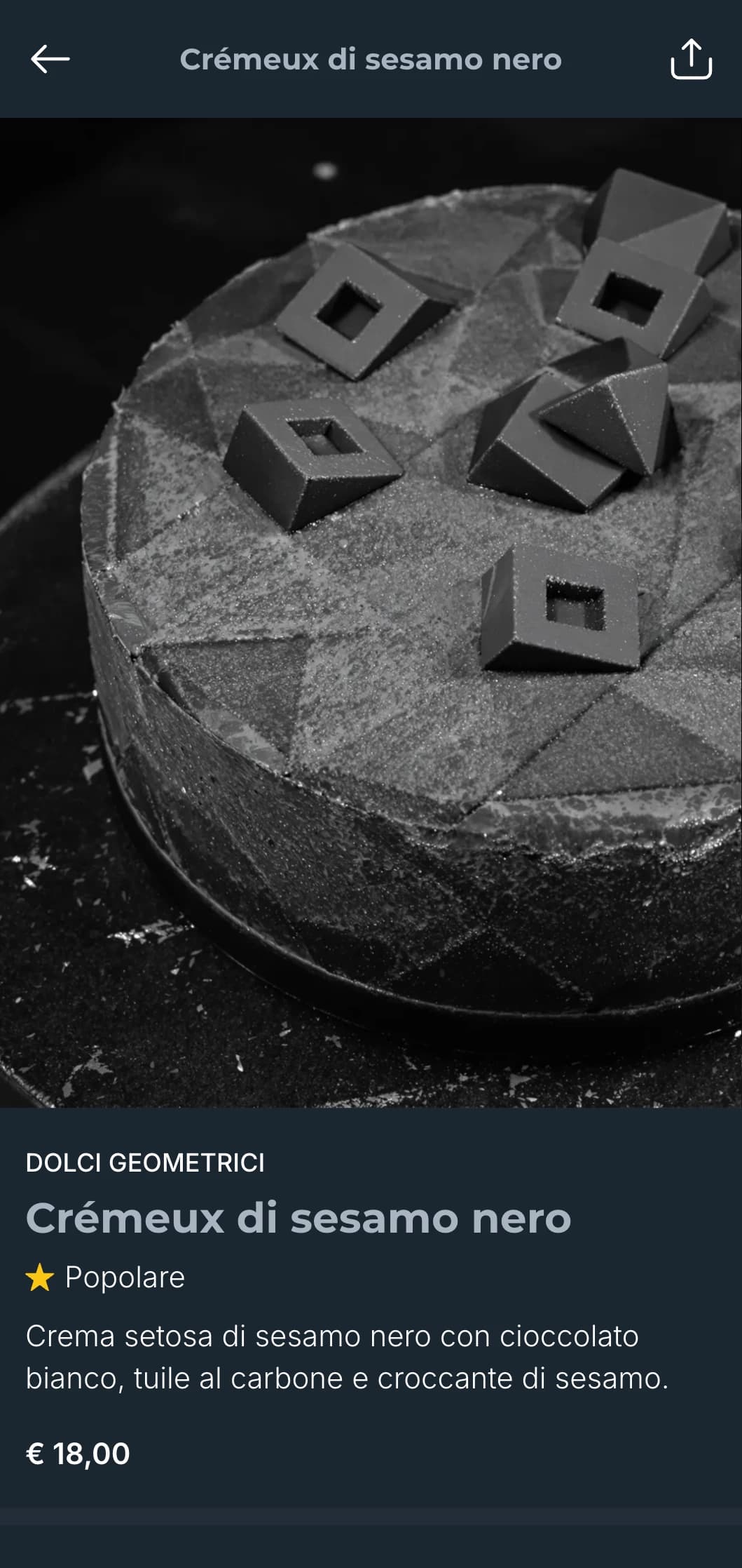 Un sofisticato menu grigio ardesia dalle linee pulite e dal design minimale, perfetto per una cena raffinata e contemporanea.