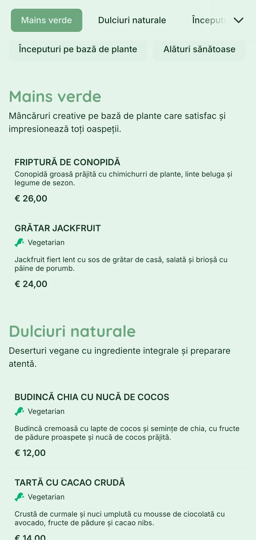 Catering pe bază de plante proaspete, cu accent pe prezentarea colorată, bucătărie vegană inovatoare și elemente durabile pentru evenimente care țin cont de sănătate.