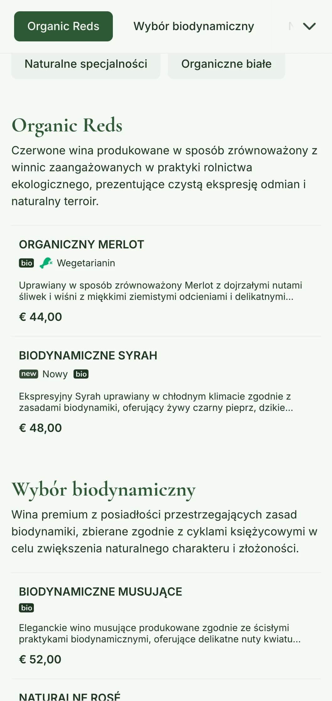 Inspirowany naturą szablon karty win z ziemistymi odcieniami i elementami botanicznymi, idealny do wyboru win organicznych i restauracji typu farm-to-table.