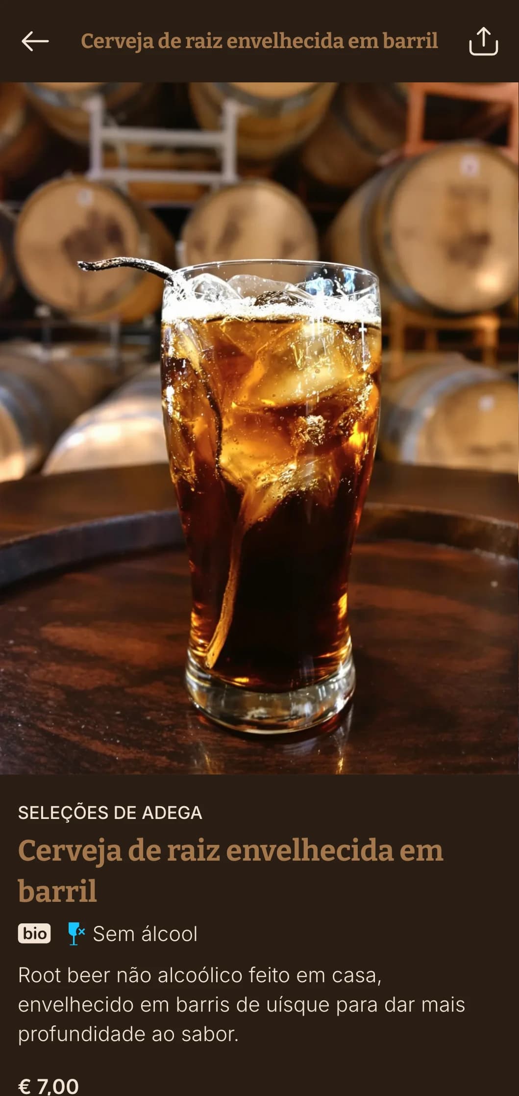 Design inspirado em madeira marrom para estabelecimentos de cerveja artesanal e uísque.
