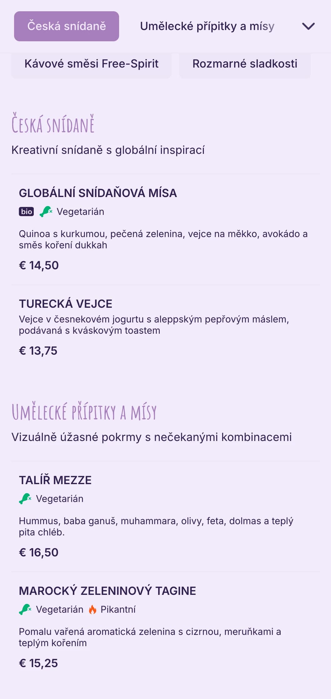 Svobodomyslný design s bohémskými prvky pro eklektické kavárny a umělecké prostory.