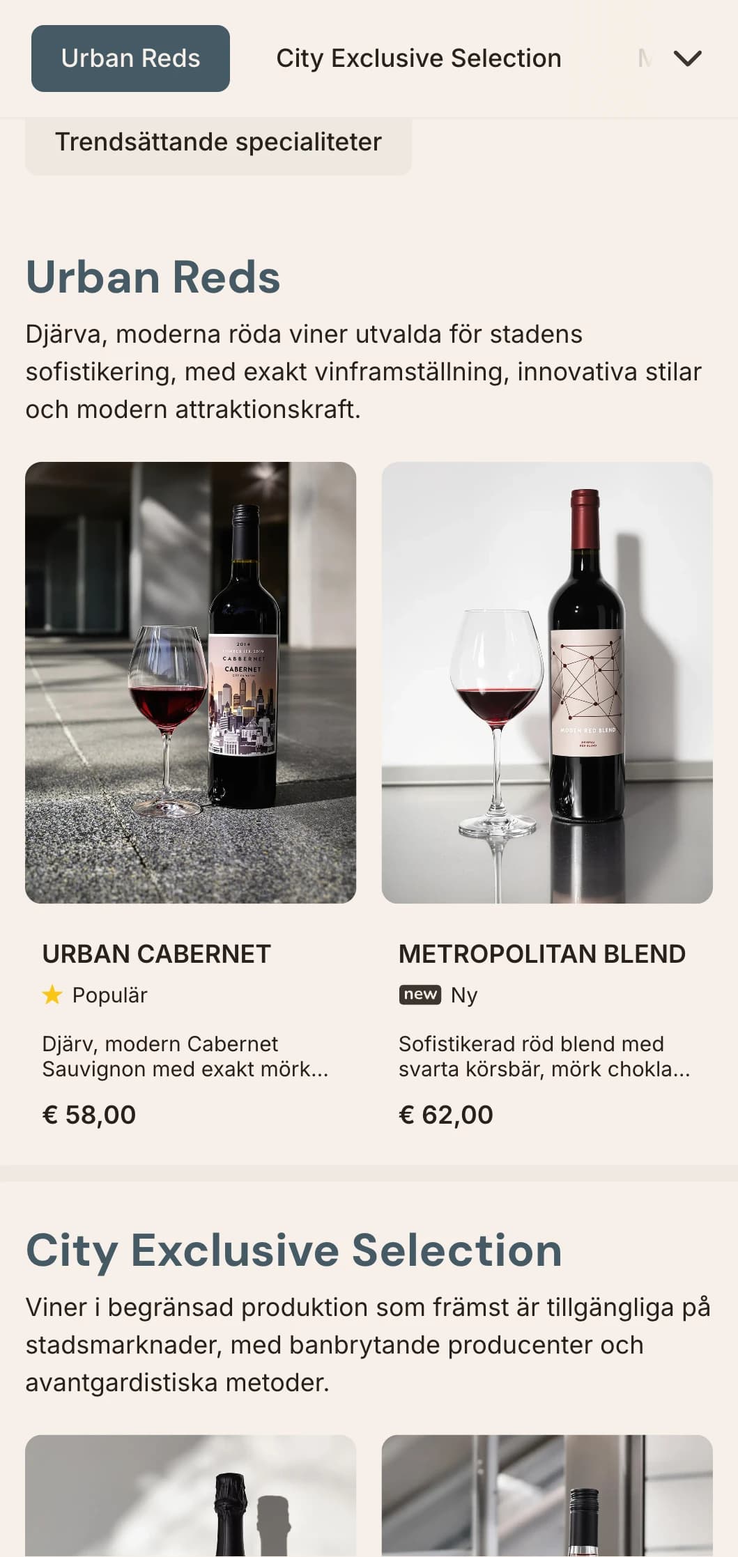 Elegant, stadsinspirerad mall för vinlista med arkitektoniska element och modern design, perfekt för stadens vinbarer och moderna matställen.