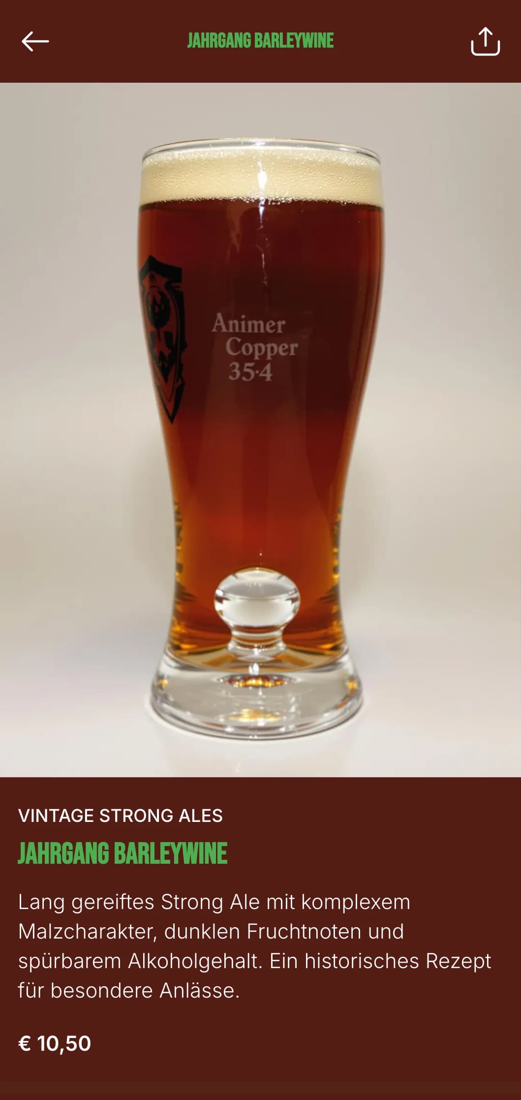 Nostalgisches Design mit Vintage-Typografie und abgenutzten Texturen, perfekt für Brauereien, die traditionelle Bierherstellungsmethoden hervorheben.