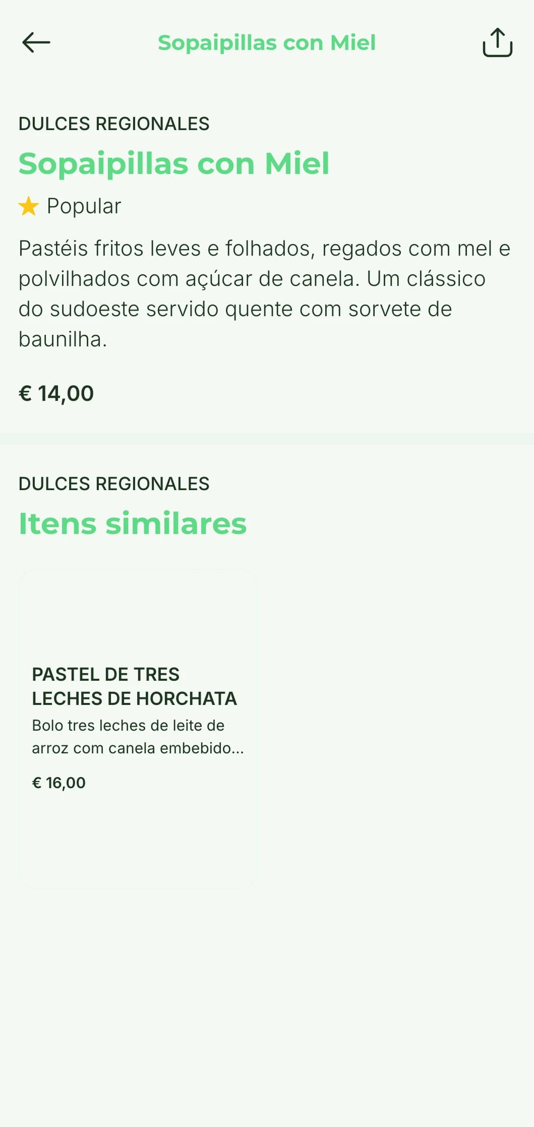 Menu mexicano do sudoeste, bem iluminado e arejado, com design inspirado no deserto, detalhes em verde cacto e especialidades da culinária da fronteira.