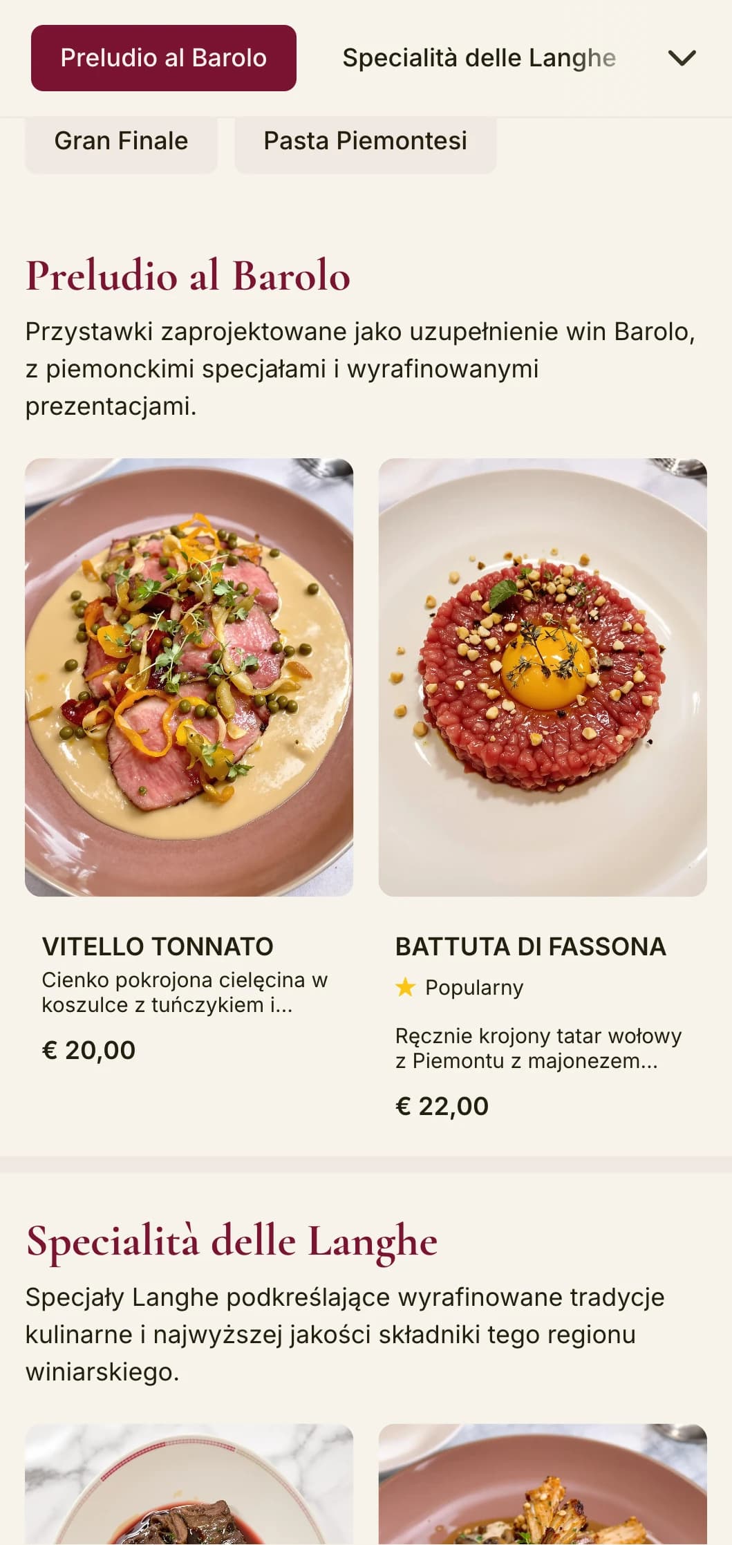 Wyrafinowany design z głębokimi odcieniami czerwieni, celebrujący słynną tradycję winiarską Barolo w Piemoncie.