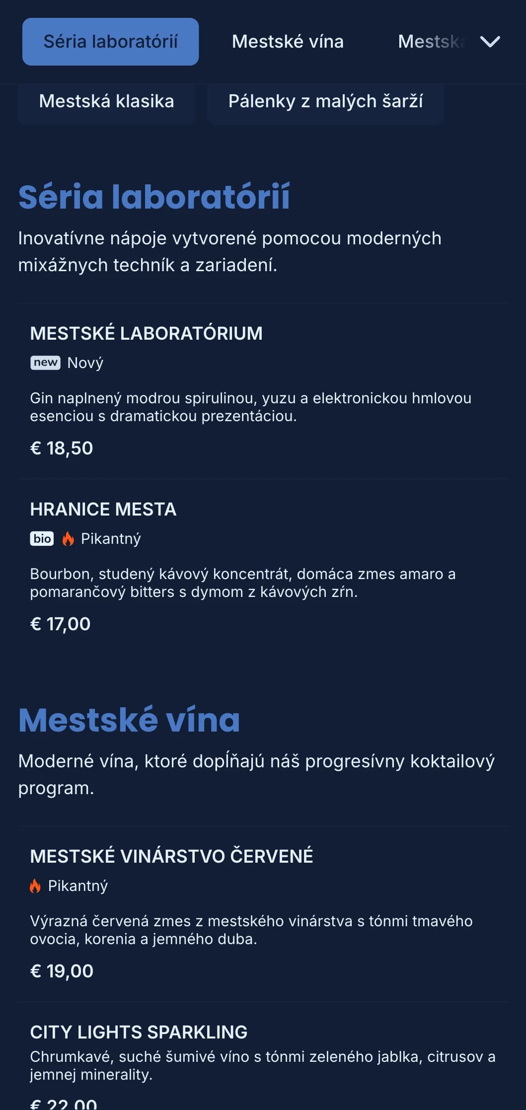 Čistý, štruktúrovaný modrý dizajn s geometrickými vzormi pre moderné mestské bary.