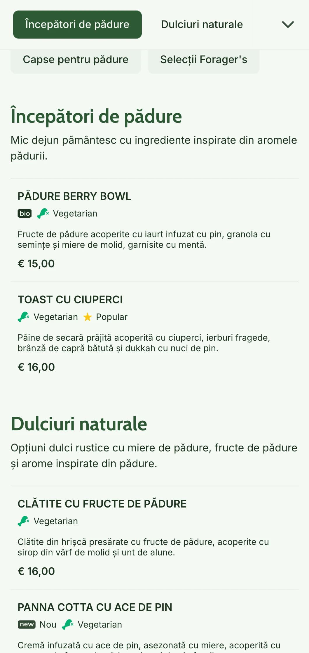 Selecții pământești pentru micul dejun inspirate din ingredientele pădurii și prezentate într-un stil rustic, prietenos cu foragerii.