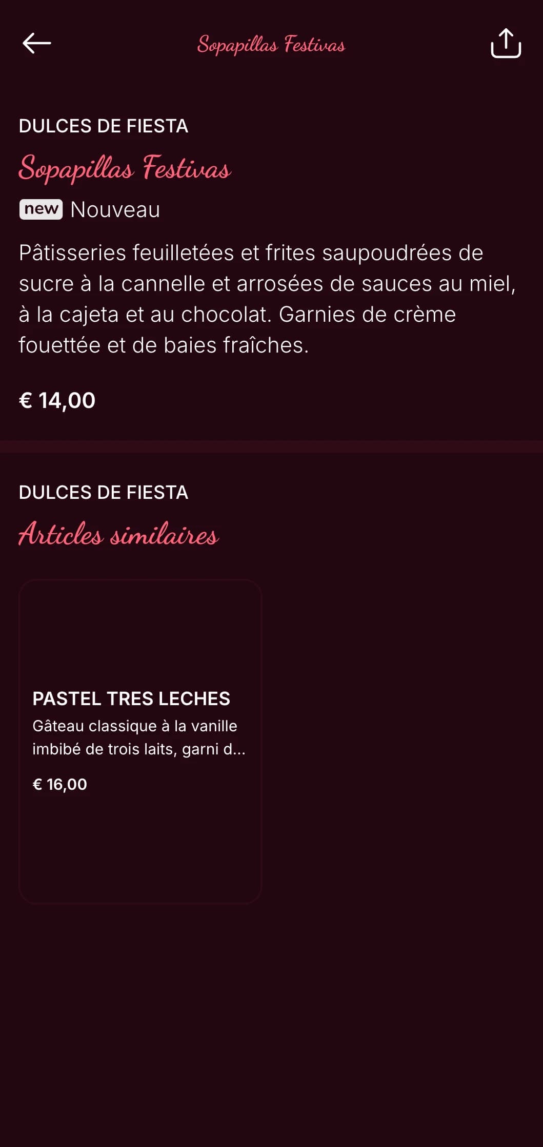 Menu mexicain festif, idéal pour le Cinco de Mayo, avec des accents roses et rouges vifs, une ambiance de fête et des offres spéciales pour les fêtes.