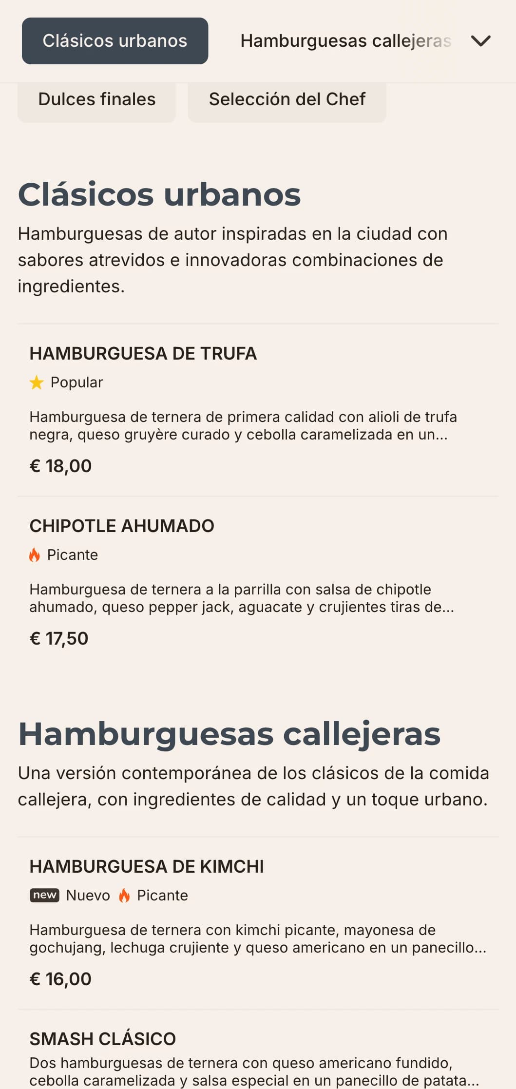Elegante diseño contemporáneo de hamburguesería con tipografía minimalista y elementos de inspiración industrial para los entusiastas de la comida urbana.