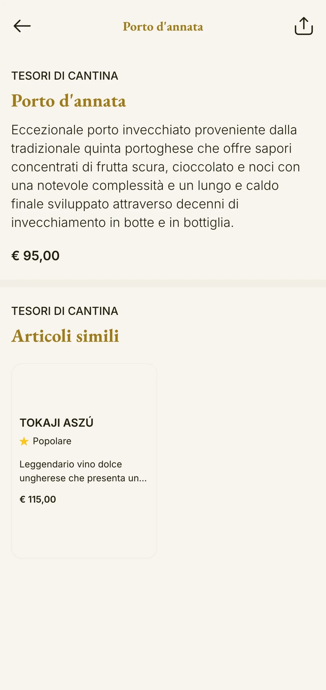 Modello di carta dei vini dalla calda tradizione, con accenti ambrati ed elementi storici, perfetto per cantine affermate e ristoranti classici.