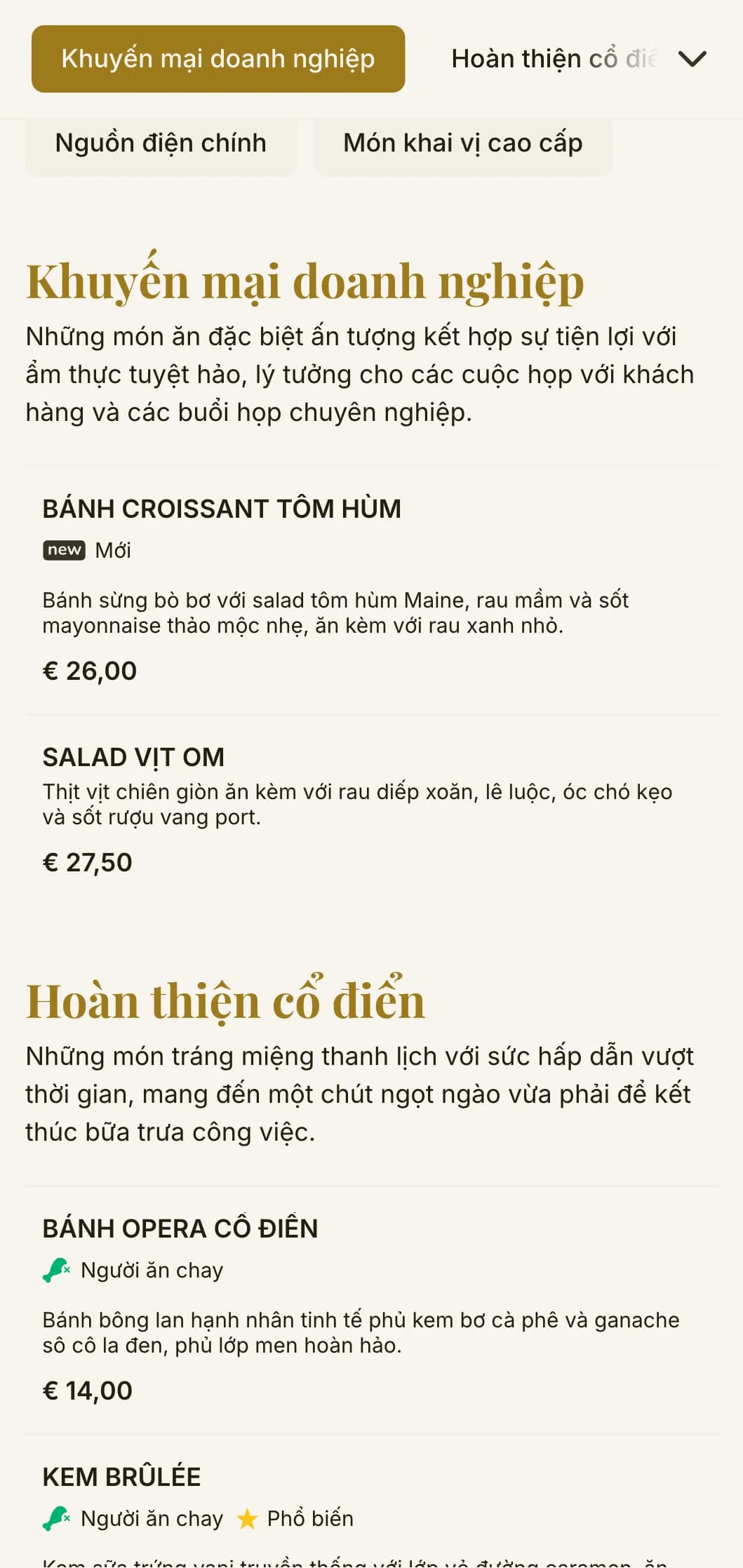Thiết kế thực đơn bữa trưa thanh lịch nhưng hiệu quả dành cho các khu thương mại và dịch vụ ăn uống của công ty, với kiểu chữ vượt thời gian và bố cục tinh tế cho bữa trưa chuyên nghiệp nhanh chóng.