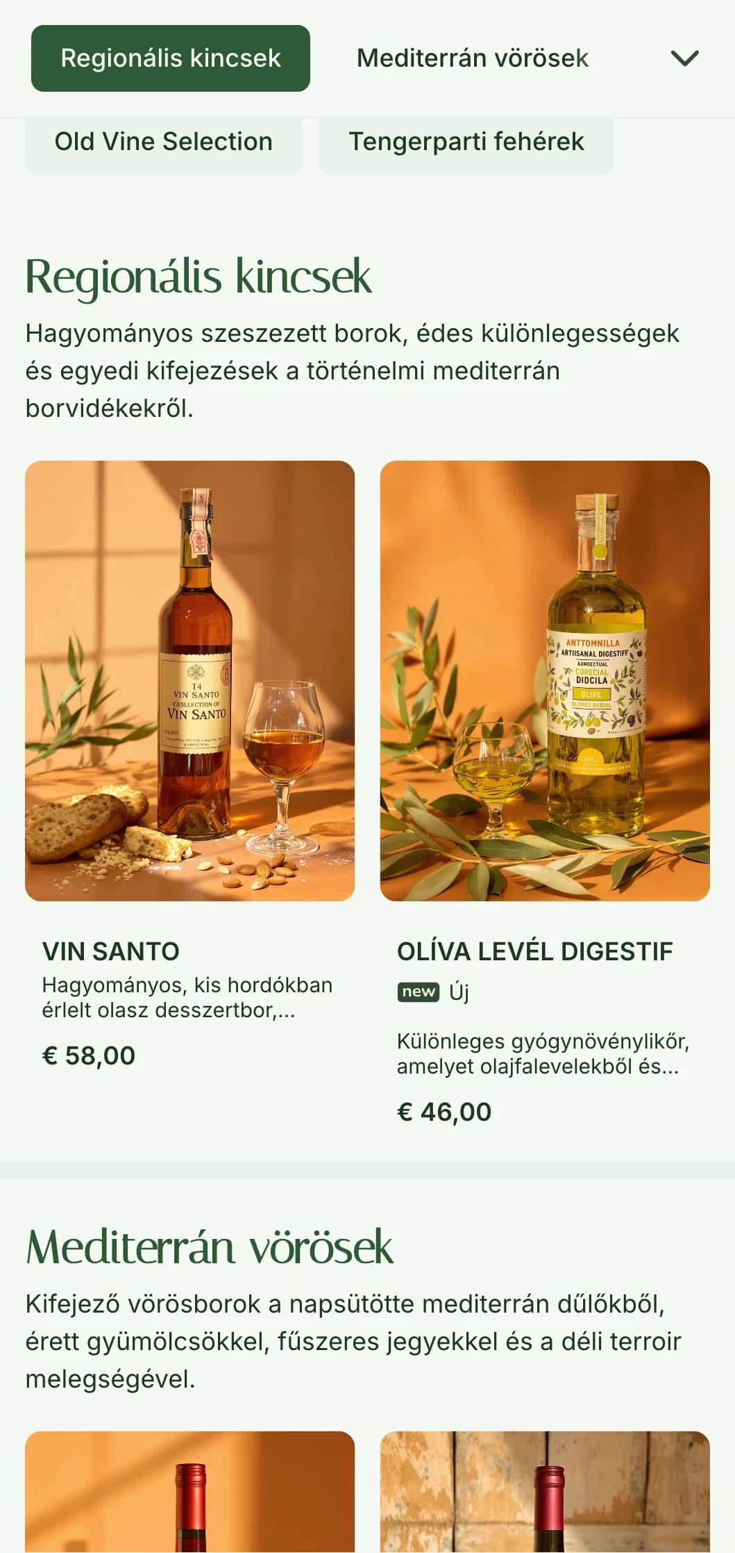 Mediterrán olajbogyó témájú borlap sablon földes zöld tónusokkal, tökéletes rusztikus olasz éttermek és borkertek számára.