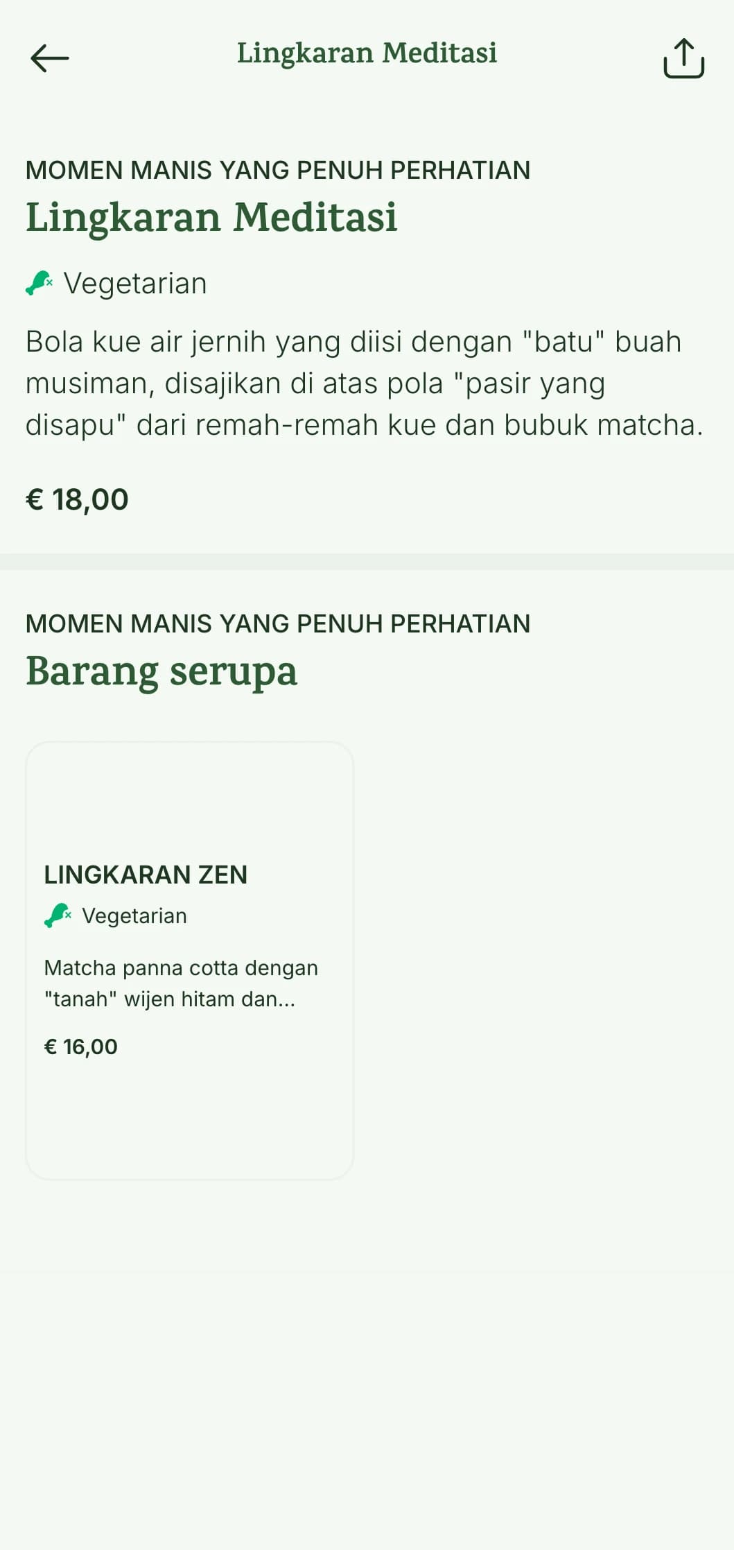 Menu sushi yang damai dan meditatif yang menampilkan elemen-elemen yang terinspirasi dari taman zen dan palet alami yang menenangkan.