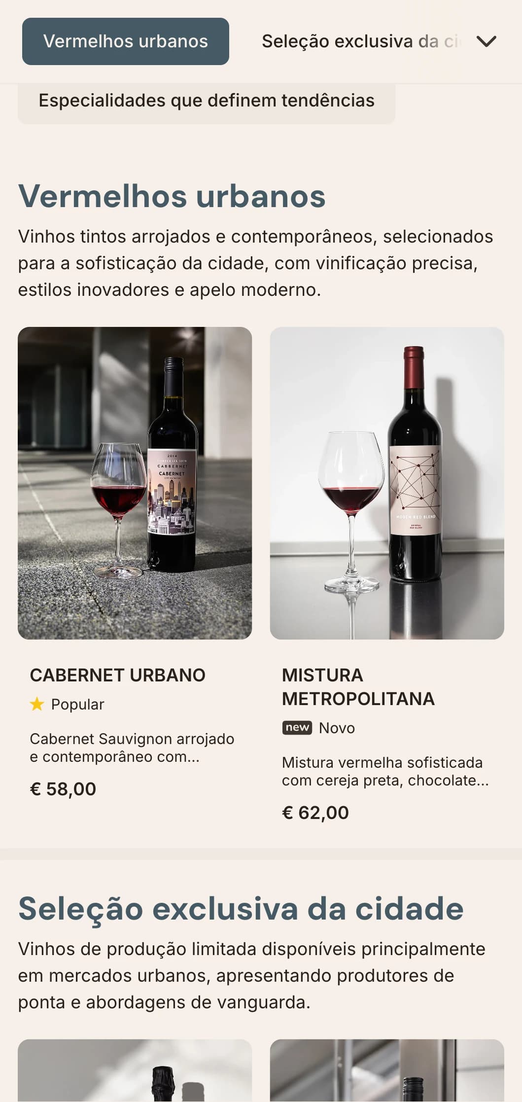 Modelo de carta de vinhos elegante e de inspiração urbana, com elementos arquitetônicos e design contemporâneo, ideal para bares de vinho da cidade e estabelecimentos gastronômicos modernos.