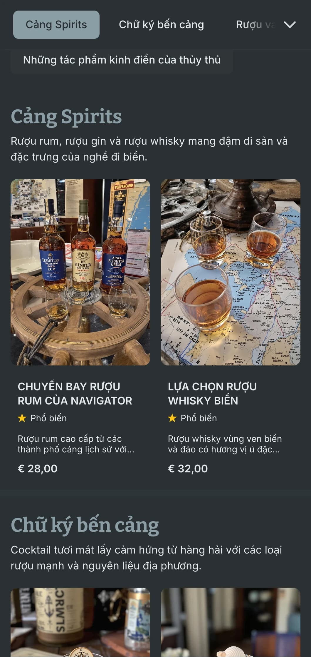 Thiết kế màu xanh xám với họa tiết gỗ cũ dành cho các địa điểm ven bến tàu.