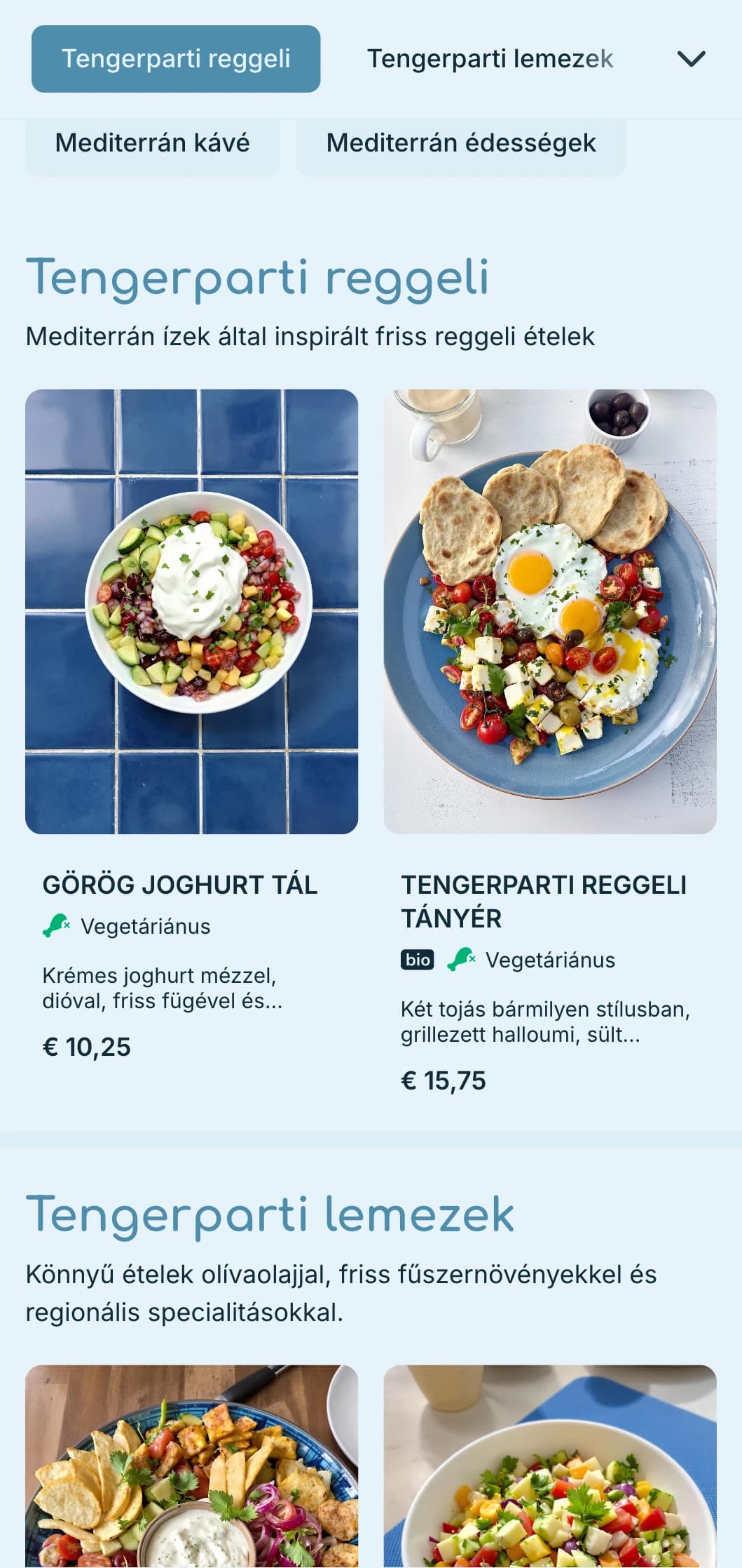 A mediterrán vizek által inspirált frissítő kék paletta a tengerparti kávézók és bisztrók számára.
