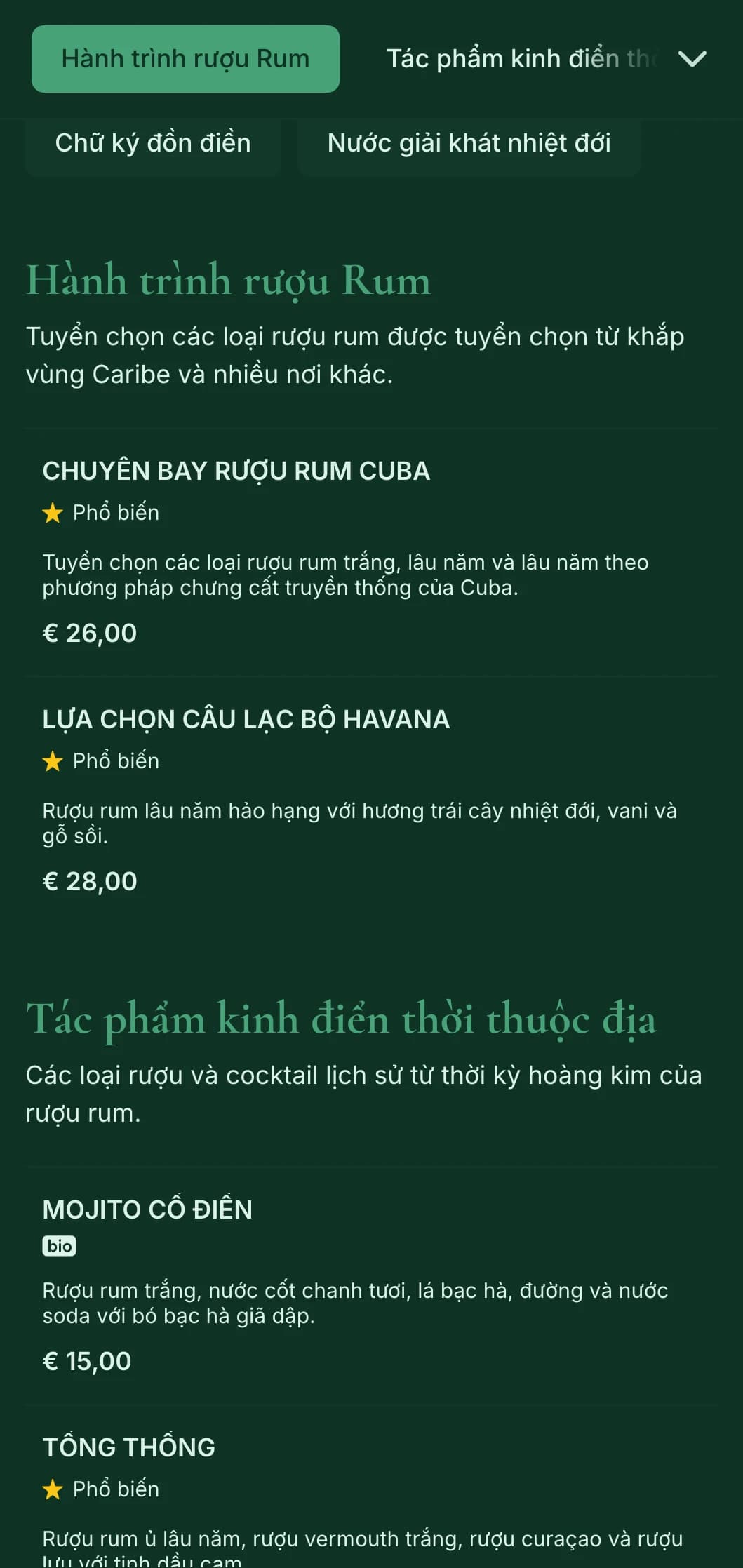 Thiết kế xanh tươi với các yếu tố lịch sử vùng Caribe dành cho các quán bar chuyên về rượu rum.