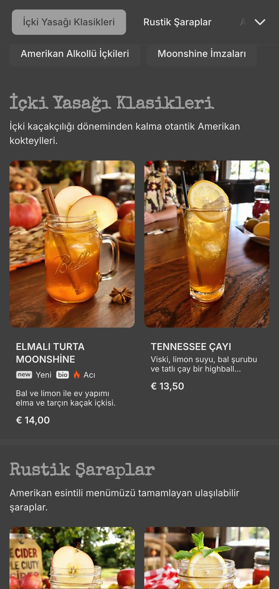 Amerikan içki barları için içki yasağı öğeleri içeren vintage gri tasarım.