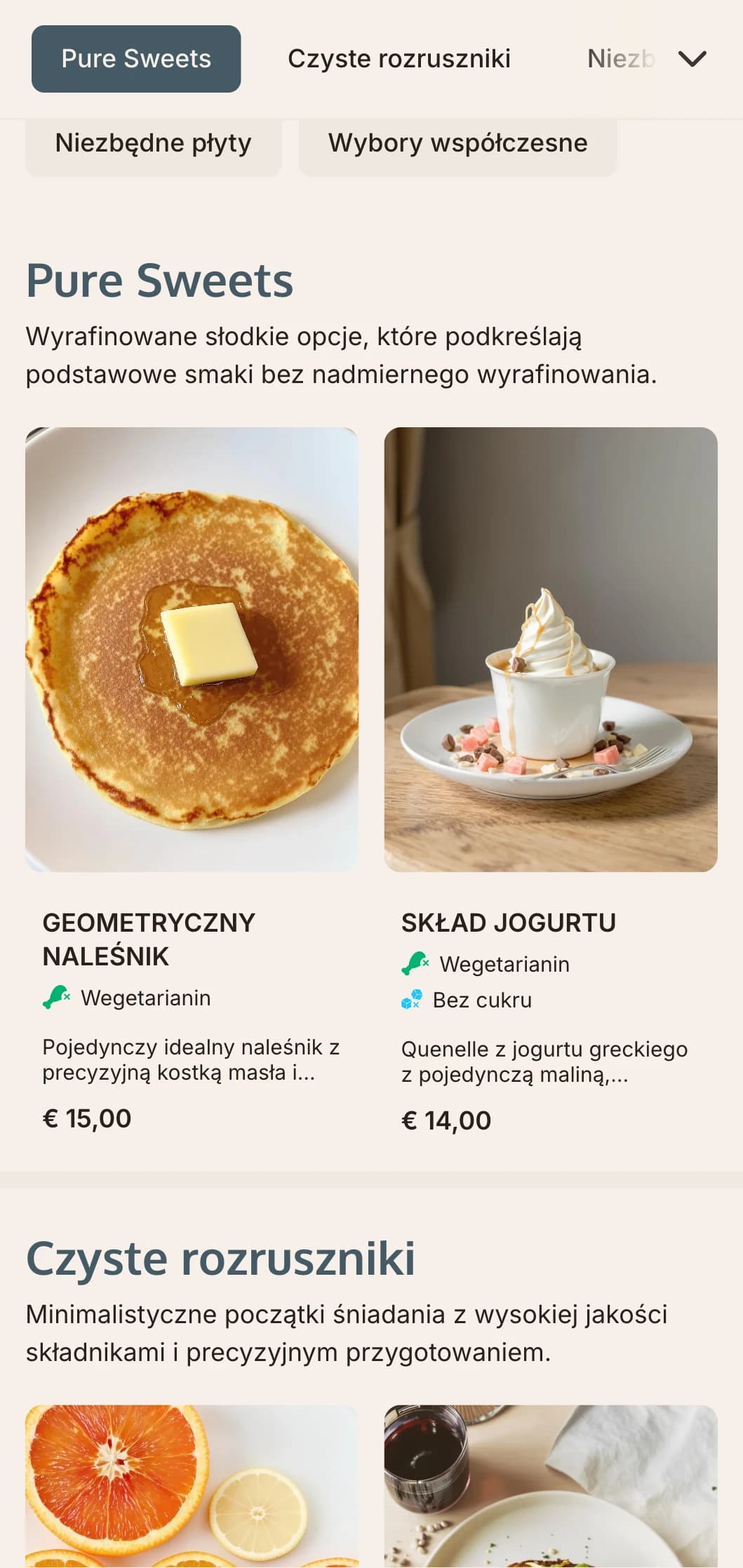 Współczesne poranne menu charakteryzuje się czystymi liniami, precyzyjnym porcjowaniem i innowacyjnymi kombinacjami składników.