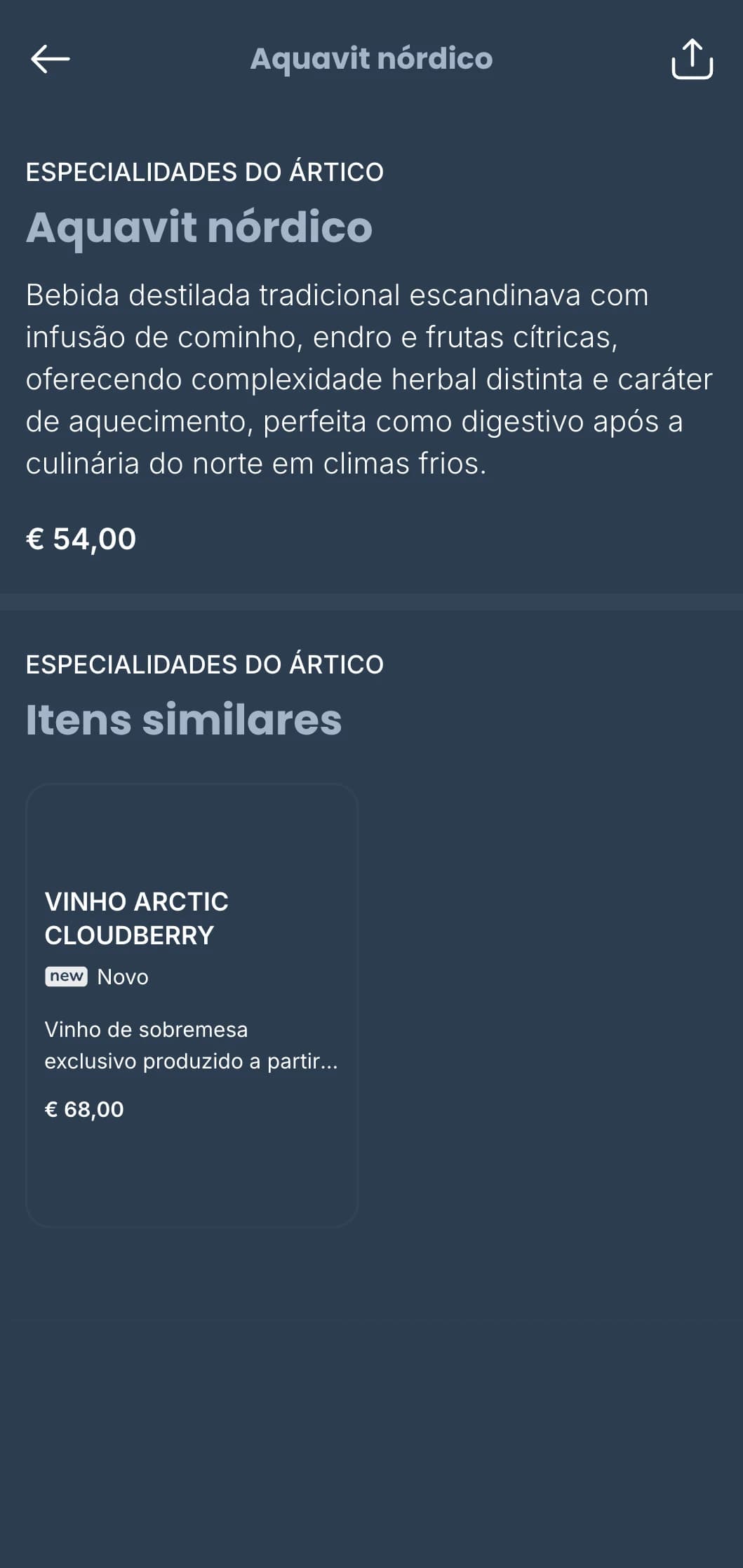 Modelo de carta de vinhos de inspiração escandinava com tons de azul gelo e design minimalista, ideal para restaurantes nórdicos contemporâneos e bares de vinho internacionais.