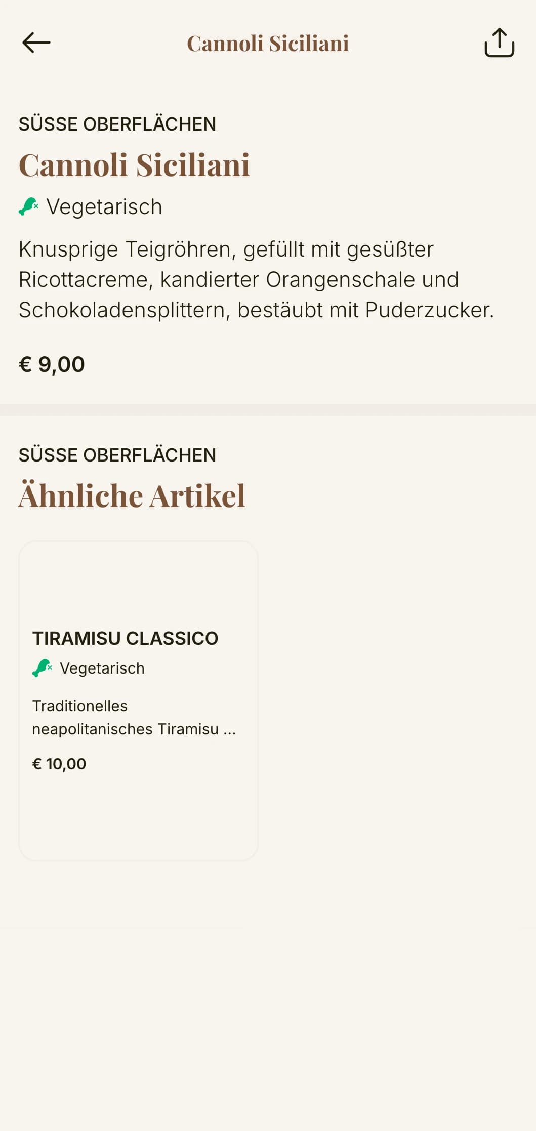 Klassisches italienisches Pizzeria-Menü mit eleganter Typografie und warmen Erdtönen, perfekt für authentische neapolitanische Lokale.