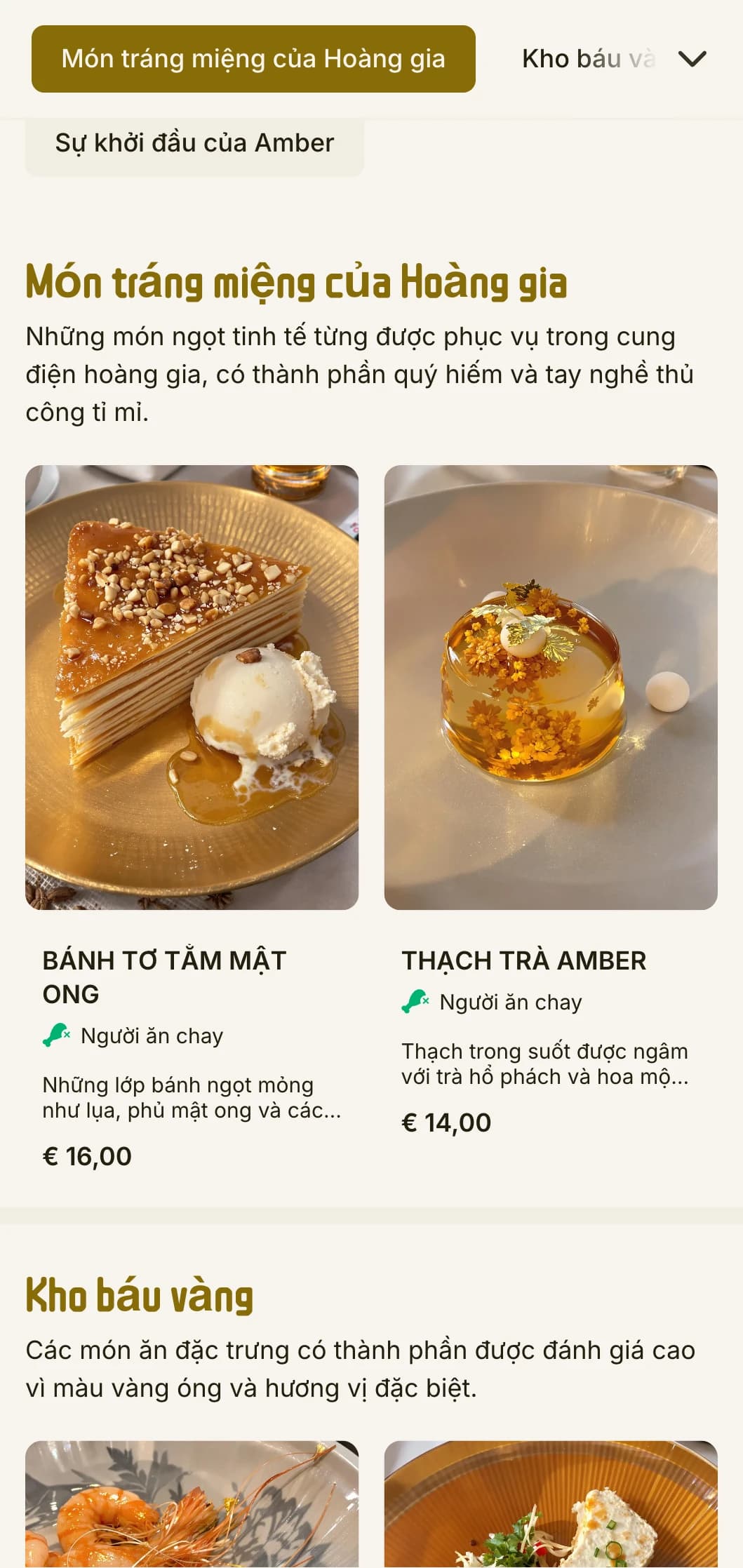 Thiết kế thực đơn Trung Hoa sang trọng kết hợp giữa màu hổ phách và lụa, với tông màu ấm áp cho bữa ăn tinh tế.