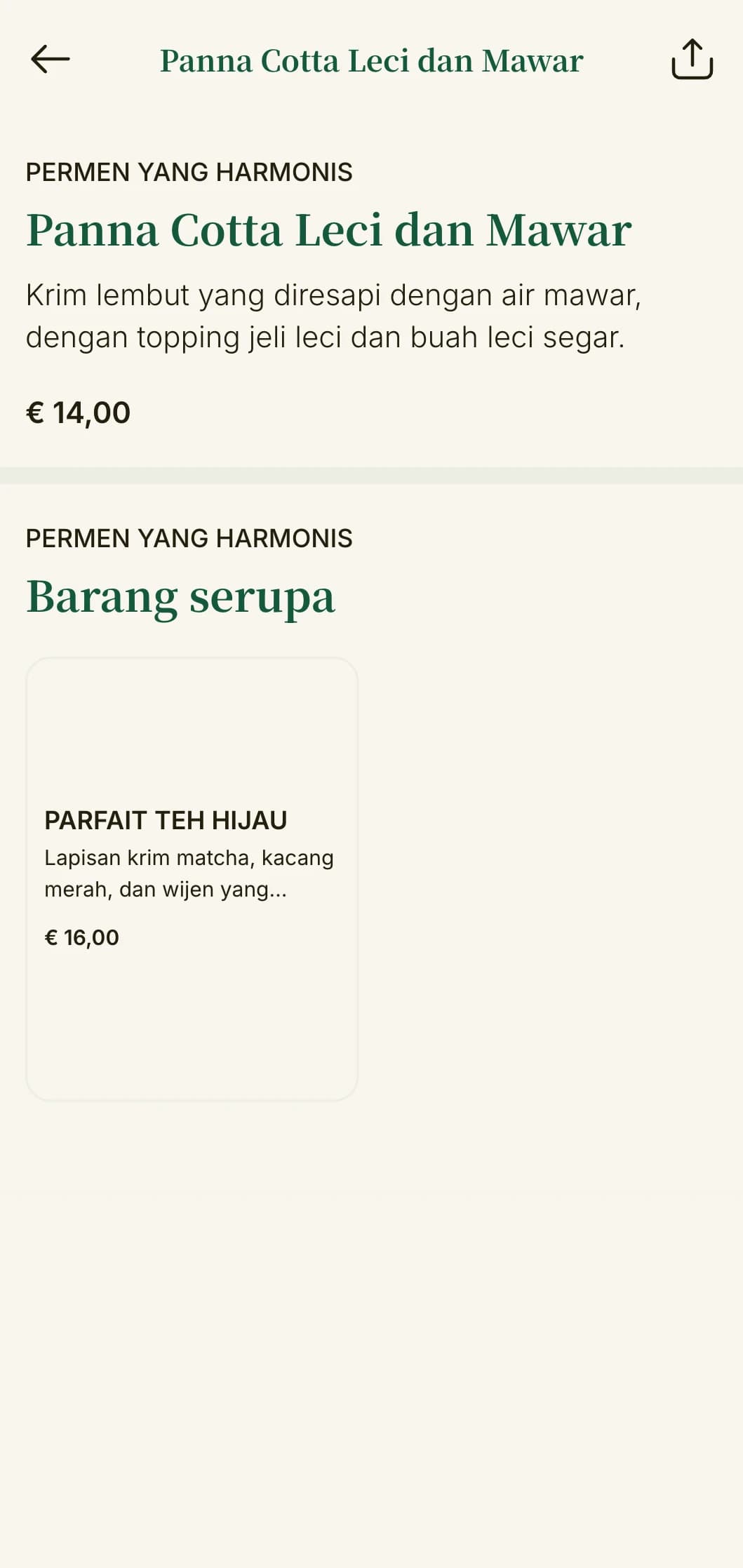 Menu makan malam elegan yang terinspirasi dari Asia yang menampilkan aksen hijau giok dan elemen desain timur yang halus, sempurna untuk restoran fusion Asia kelas atas.
