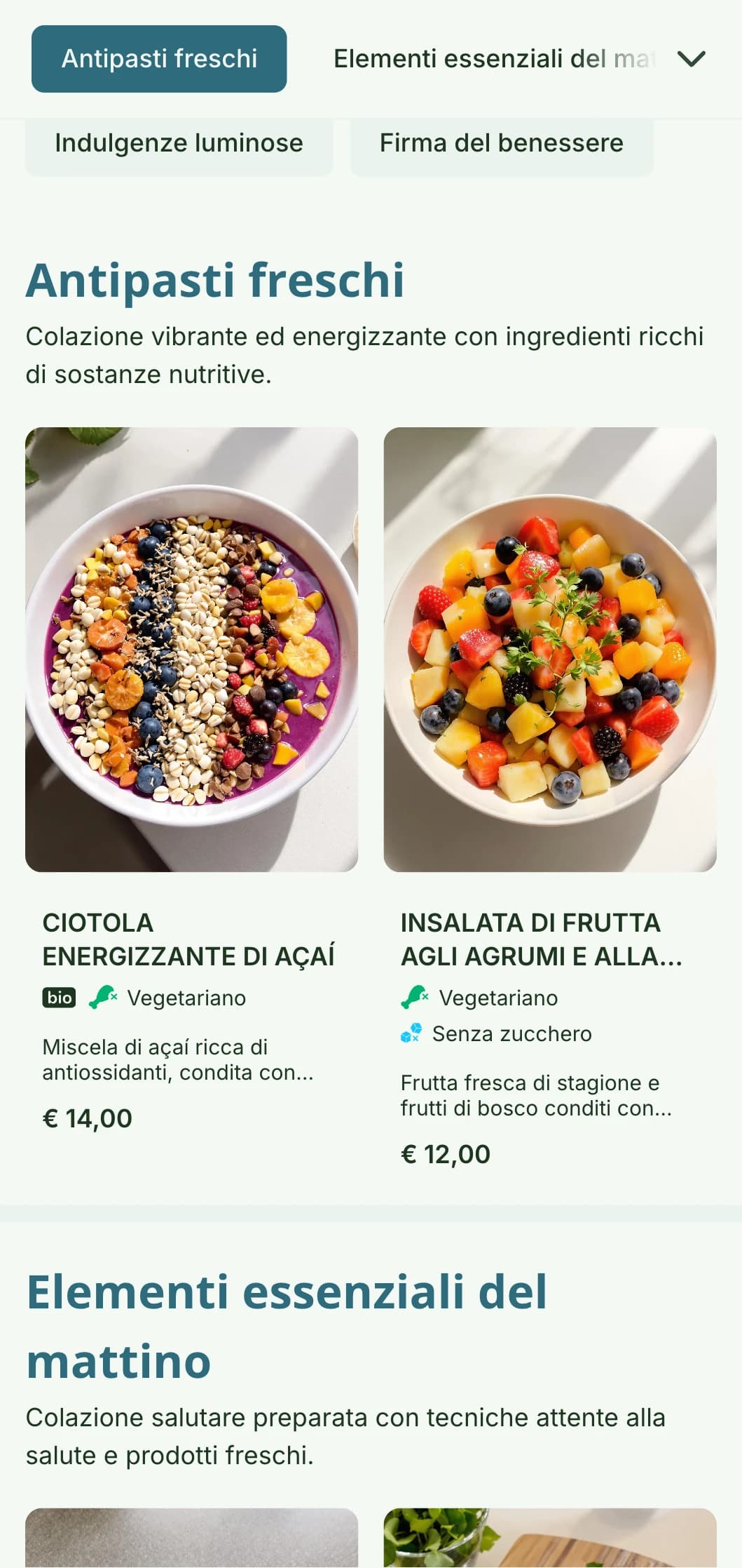 Un menu per la colazione luminoso e rinfrescante, incentrato su ingredienti sani e vivaci per dare energia alla vostra routine mattutina.
