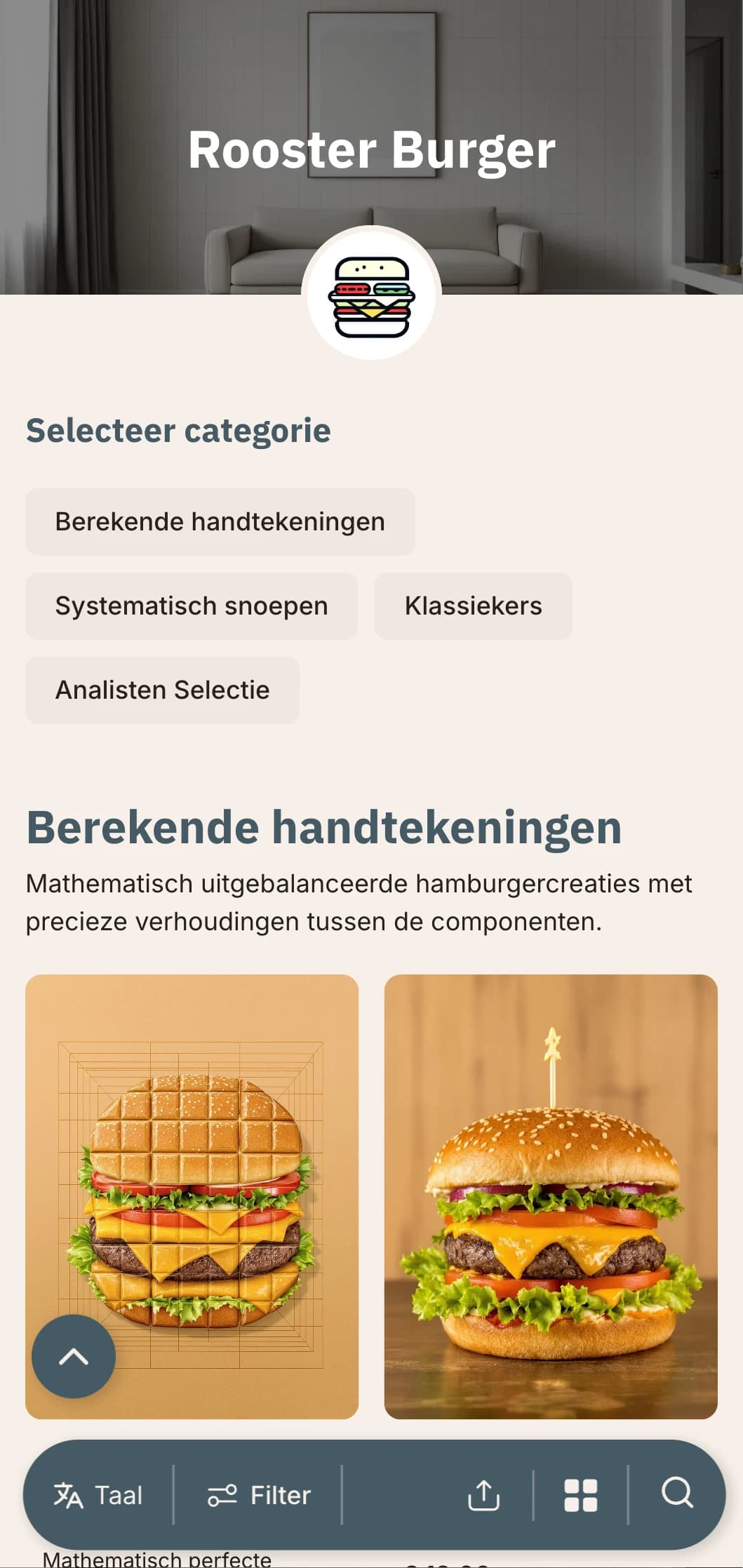 Wiskundig precisieburgerconcept met rasterindelingen en systematische presentatie.