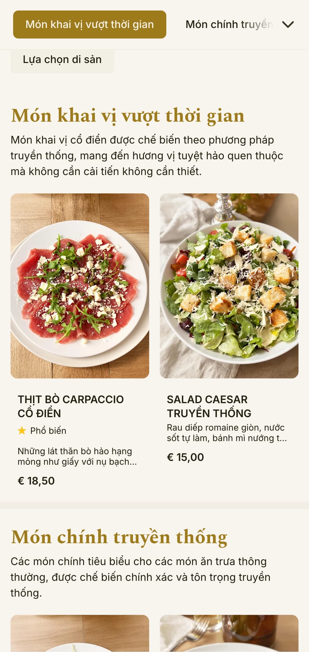 Thiết kế thực đơn trưa thanh lịch, vượt thời gian với kiểu chữ cân bằng và khoảng cách tinh tế, phù hợp với các nhà hàng truyền thống có uy tín.