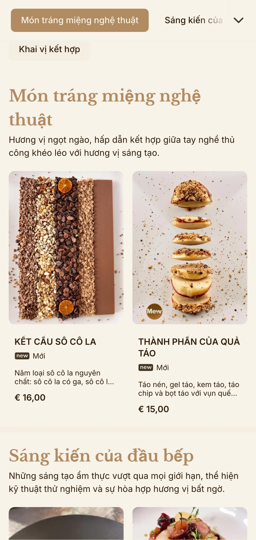 Sự kết hợp tinh tế giữa tính thẩm mỹ thủ công và cách trình bày sang trọng, lý tưởng cho các cơ sở ẩm thực sáng tạo.