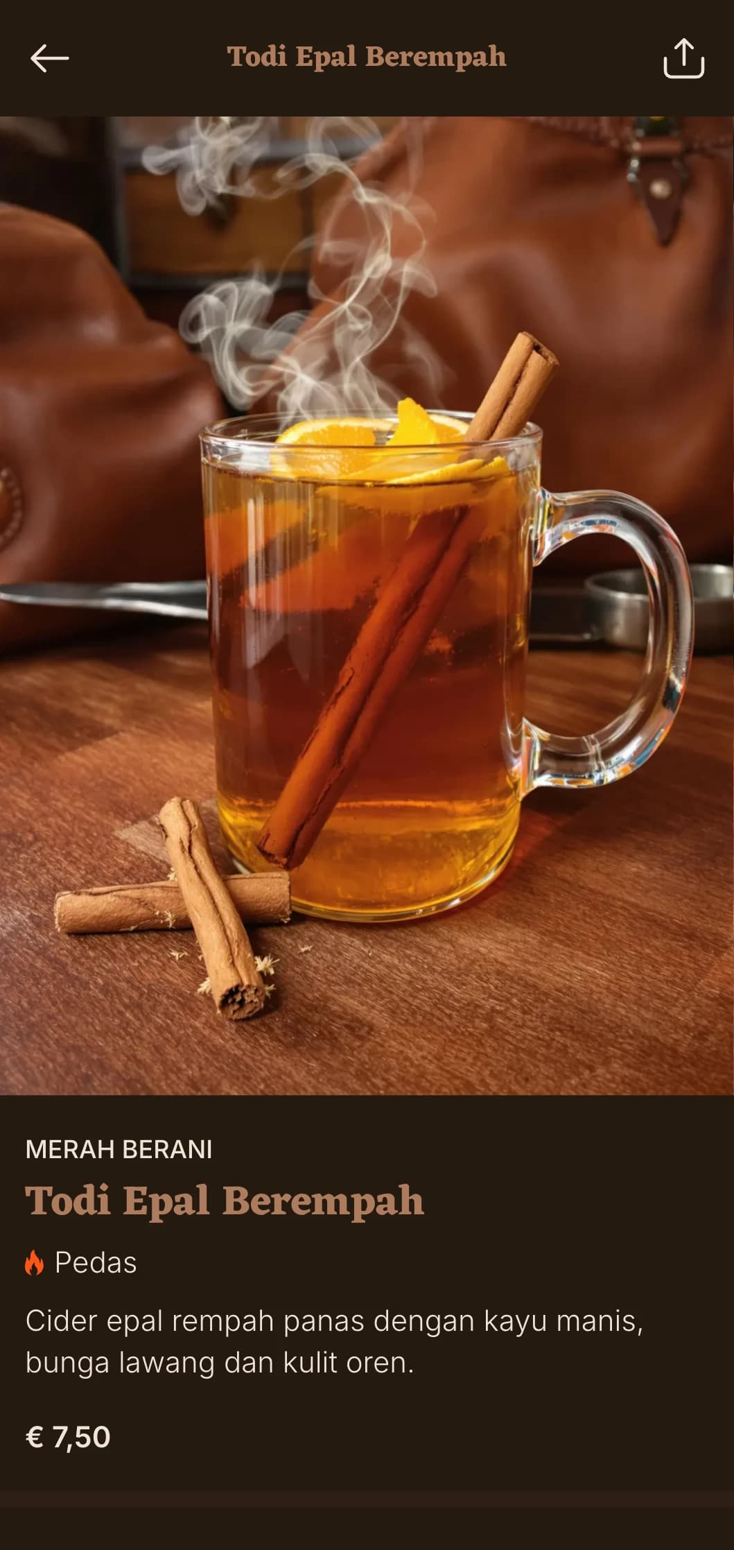 Reka bentuk coklat yang kaya dengan tekstur kulit untuk lounge bourbon dan wiski.