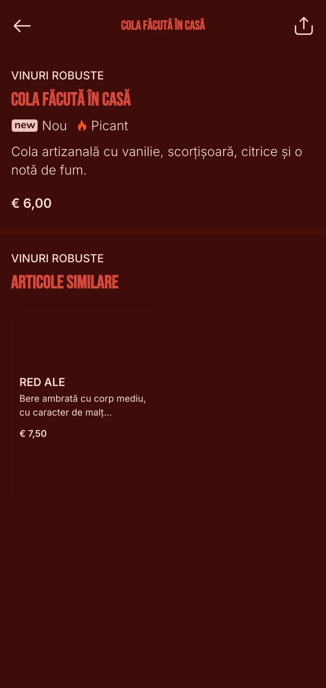 Design roșu îndrăzneț cu elemente de flacără pentru restaurante de grătar cu bere artizanală și whisky.