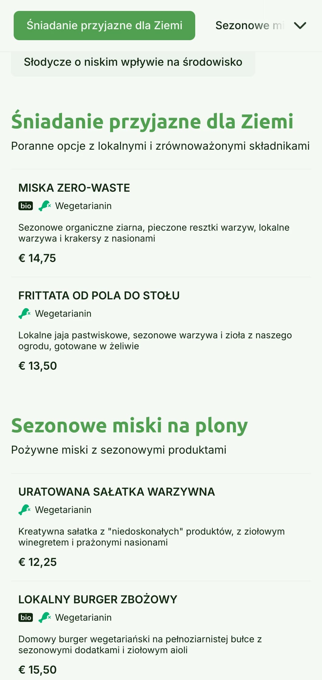 Inspirowany naturą zielony design z ekologicznymi elementami dla zrównoważonych kawiarni.