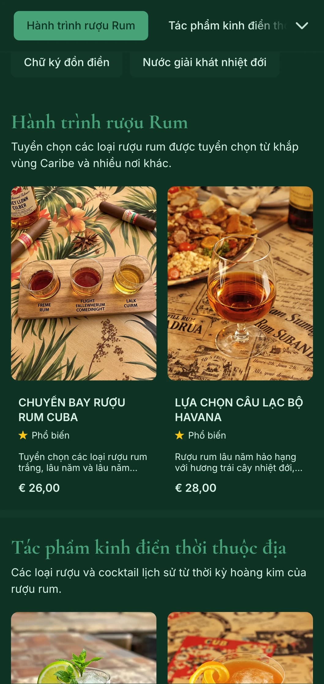 Thiết kế xanh tươi với các yếu tố lịch sử vùng Caribe dành cho các quán bar chuyên về rượu rum.