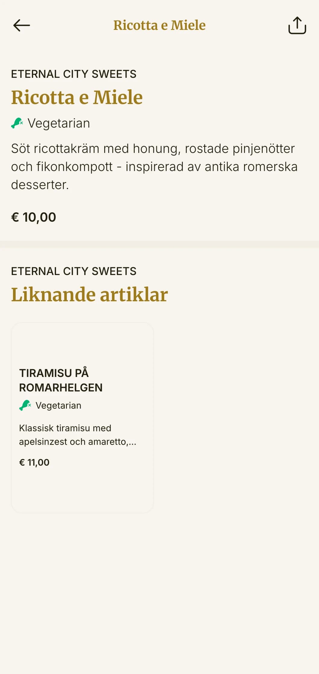 Klassisk romersk pizzameny med historiska italienska referenser och elegant styling.