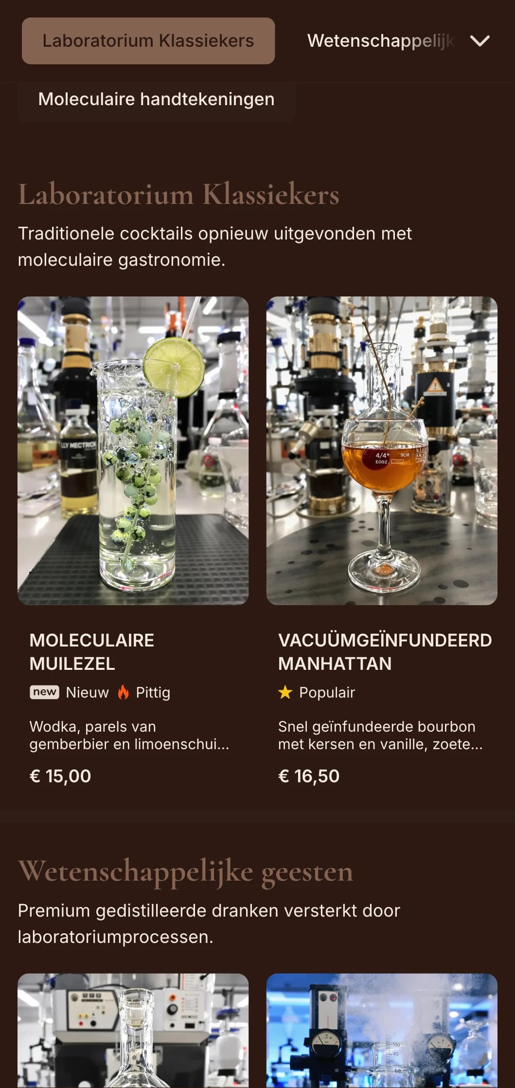 Mysterieus paars ontwerp met botanische elementen voor ambachtelijke cocktailbars.