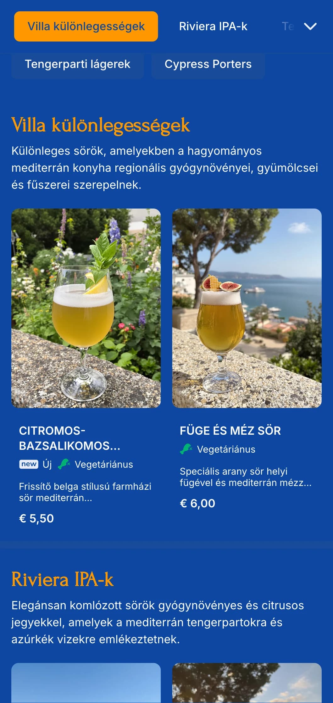 A mediterrán tengerparti esztétika által inspirált világos és légies design, amely tökéletes a tengerparti sörfőzdék és nyaralóhelyek számára.
