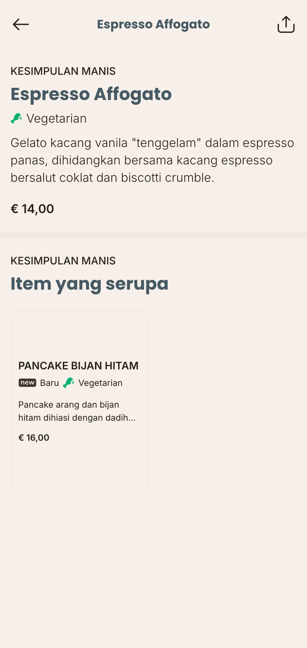 Hidangan sarapan kontemporari dengan pengaruh antarabangsa, direka untuk gaya hidup bandar yang pantas.