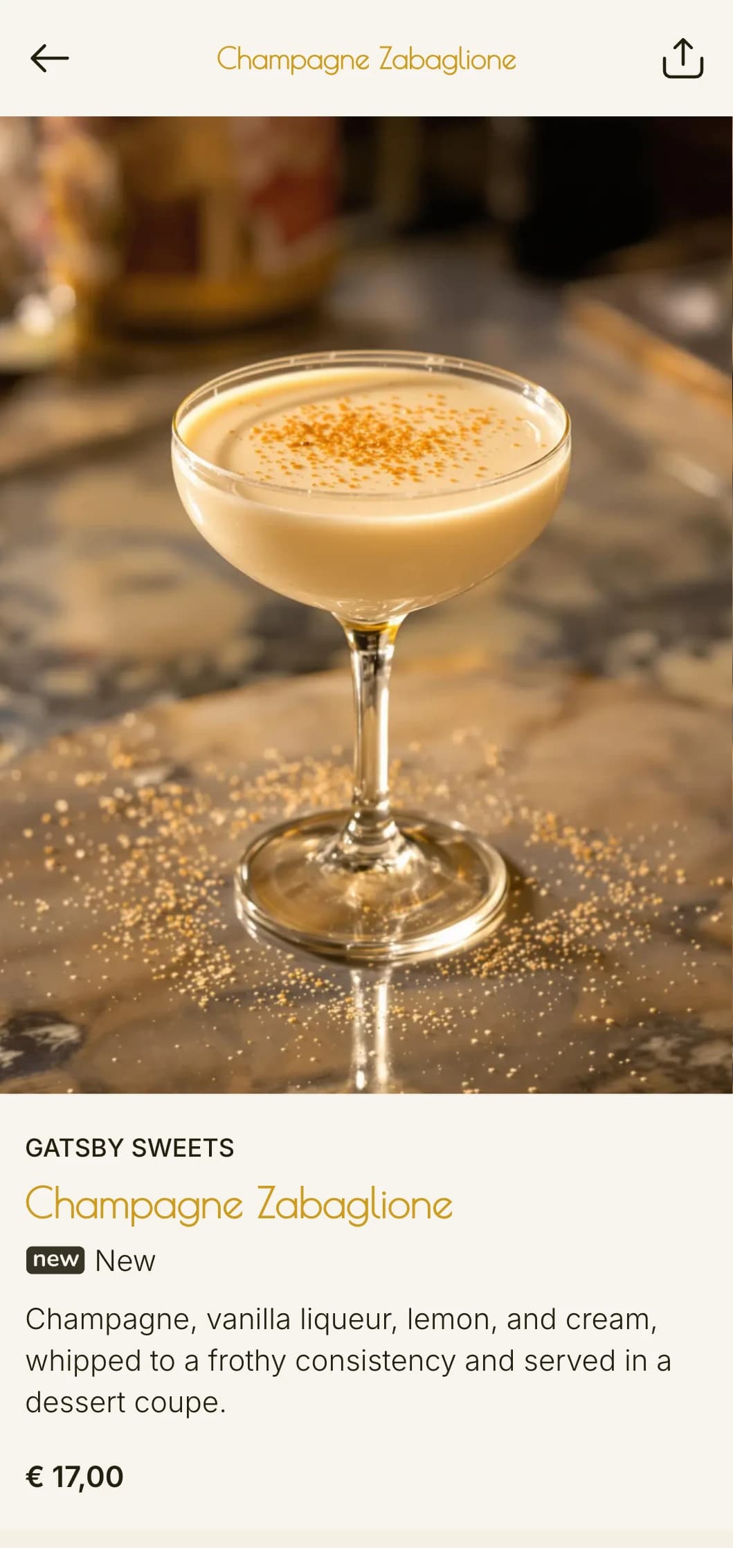 A glamorous, 1920s-inspired design for cocktail bars and lounges featuring art deco patterns and gold accents.