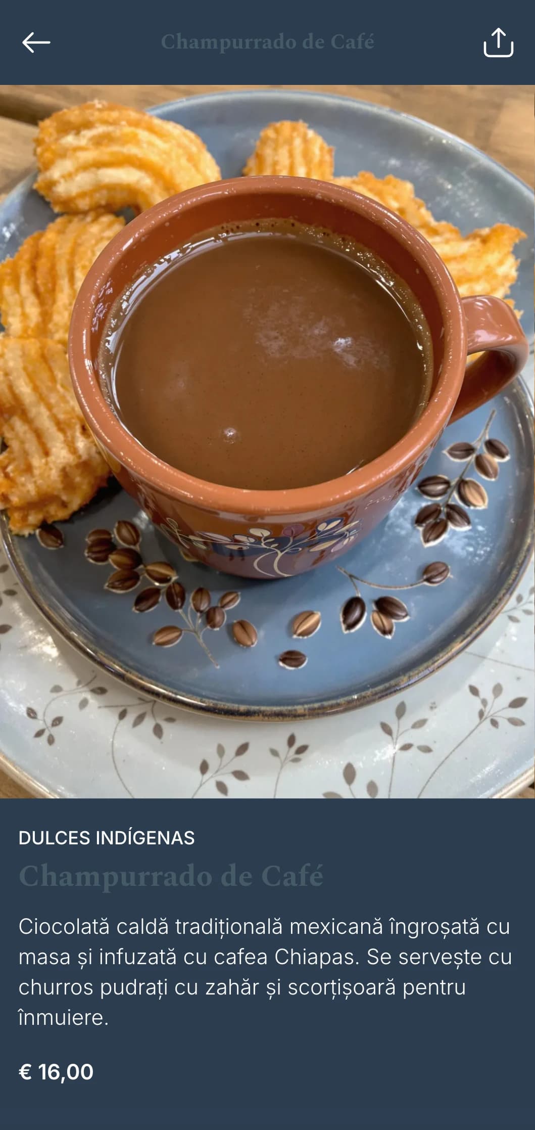 Meniu pământesc și autentic care prezintă bucătăria Chiapas cu note bogate de cafea, inspirație indigenă și metode tradiționale de preparare.