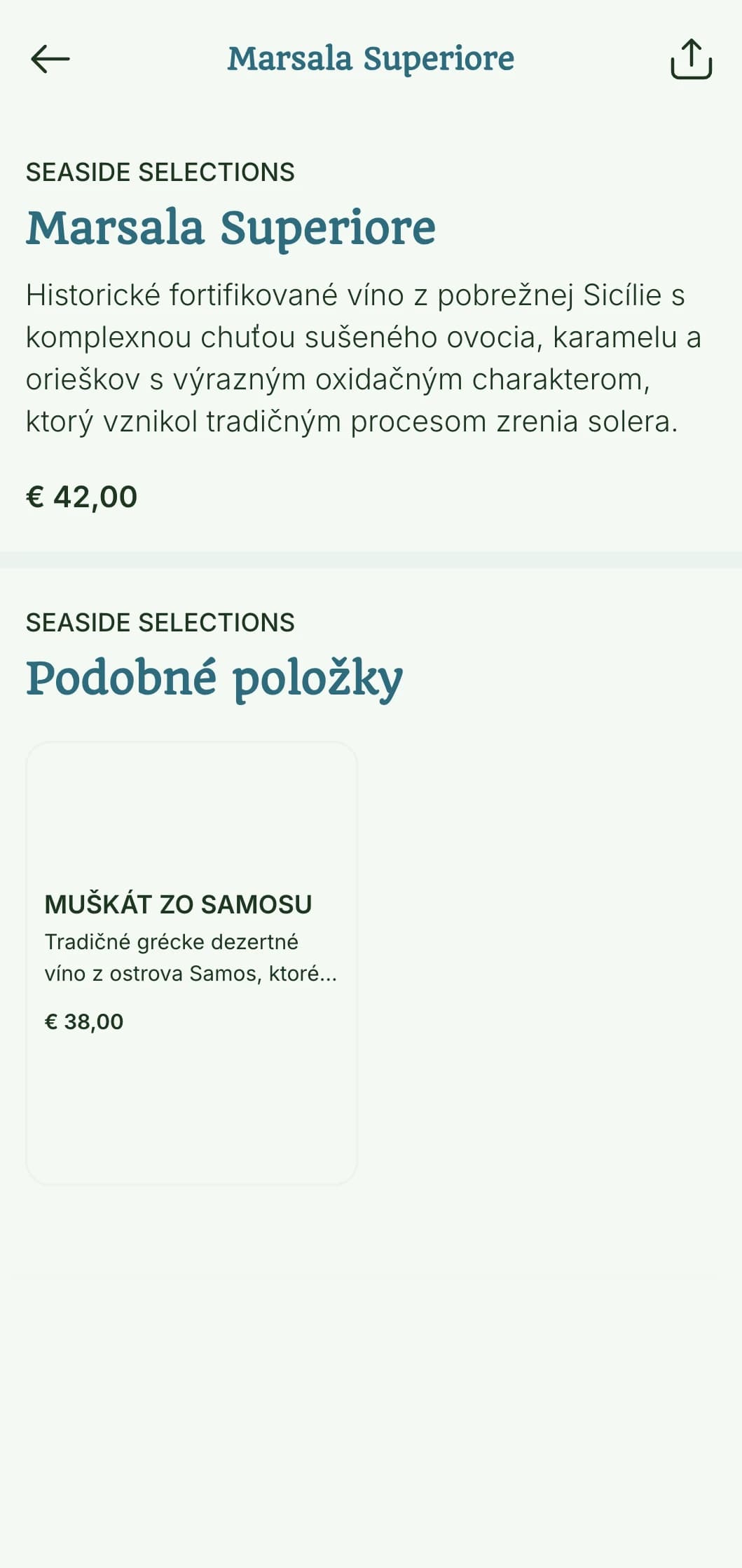 Šablóna vínneho lístka inšpirovaná Stredomorím s azúrovými akcentmi a pobrežnými obrázkami, ideálna pre reštaurácie s morskými plodmi a vinárne na pobreží.