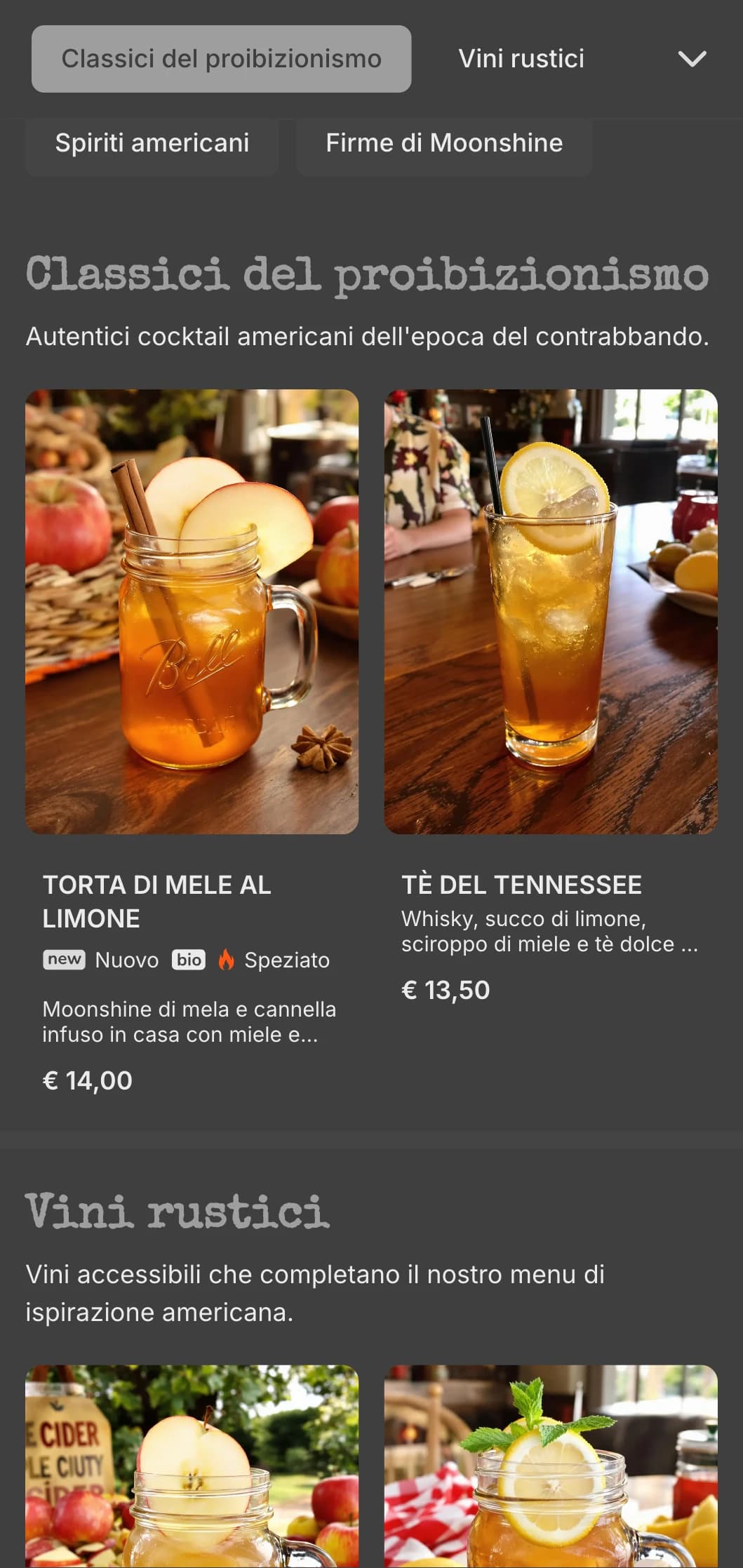 Design vintage grigio con elementi del proibizionismo per i bar di alcolici americani.