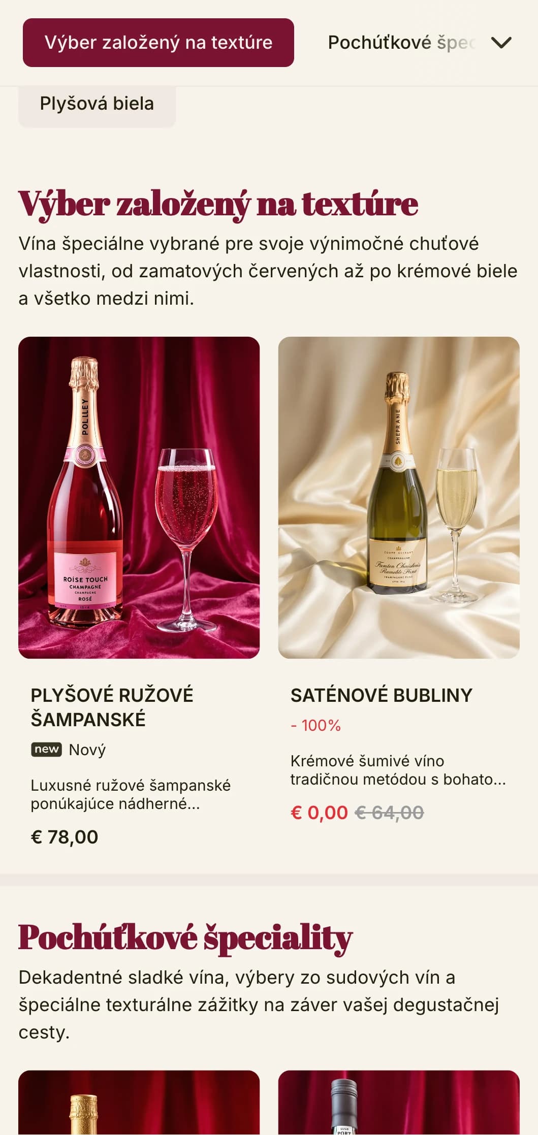 Dramaticky luxusná šablóna vínneho lístka s tmavočervenými akcentmi a sofistikovanou typografiou, ideálna pre luxusné vinárske salóny a večerné podniky.