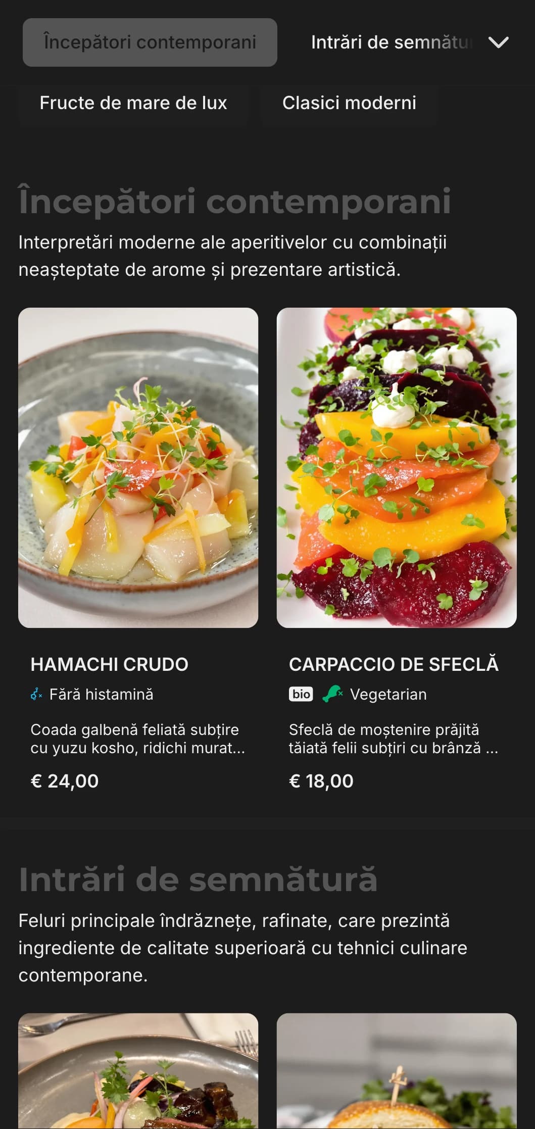 Opulență contemporană cu un design minimalist îndrăzneț, perfect pentru localuri de luat masa exclusiviste și experiențe în restaurante de lux.