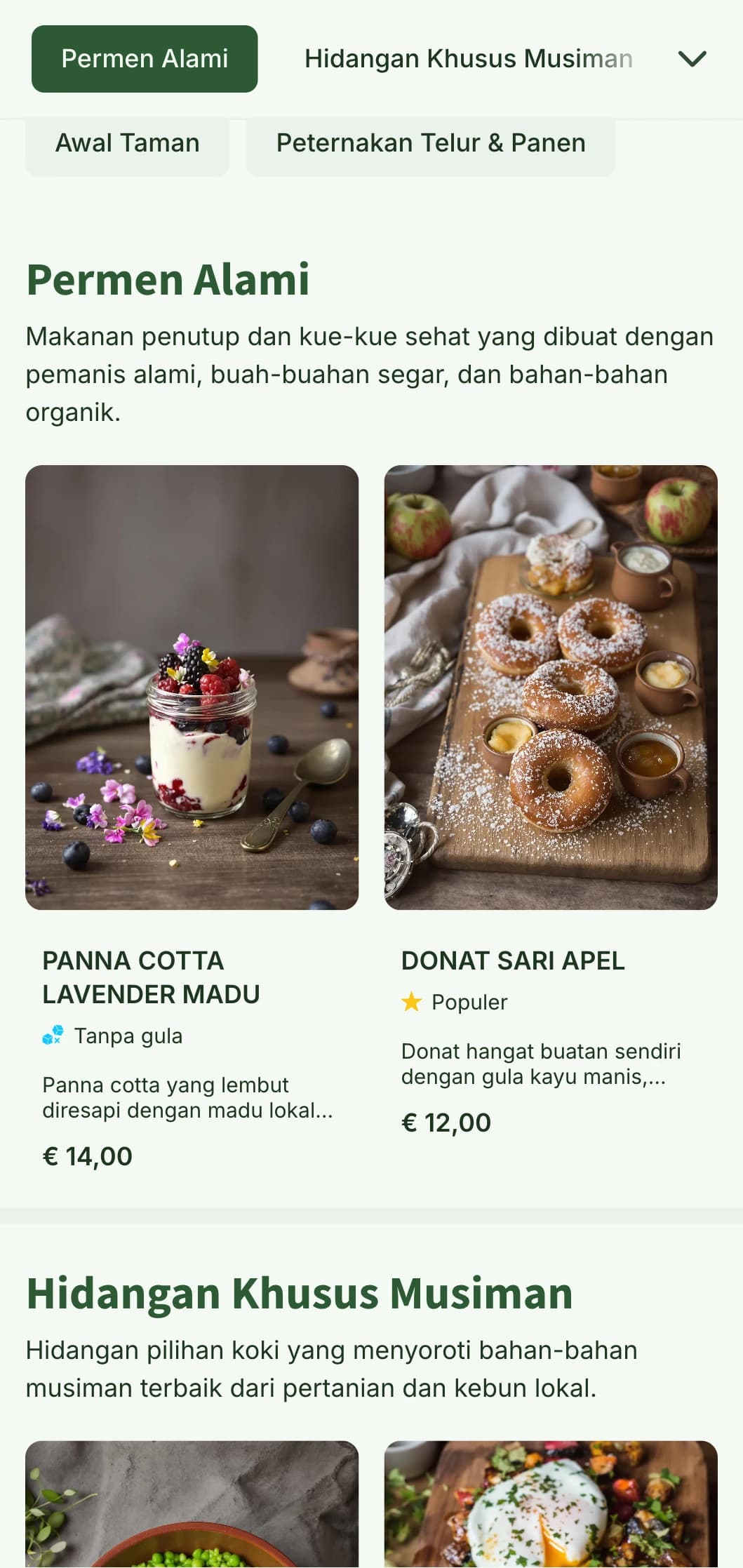 Templat brunch yang terinspirasi dari alam yang menampilkan elemen botani dan warna-warna tanah, sempurna untuk tempat makan dari kebun ke meja makan.