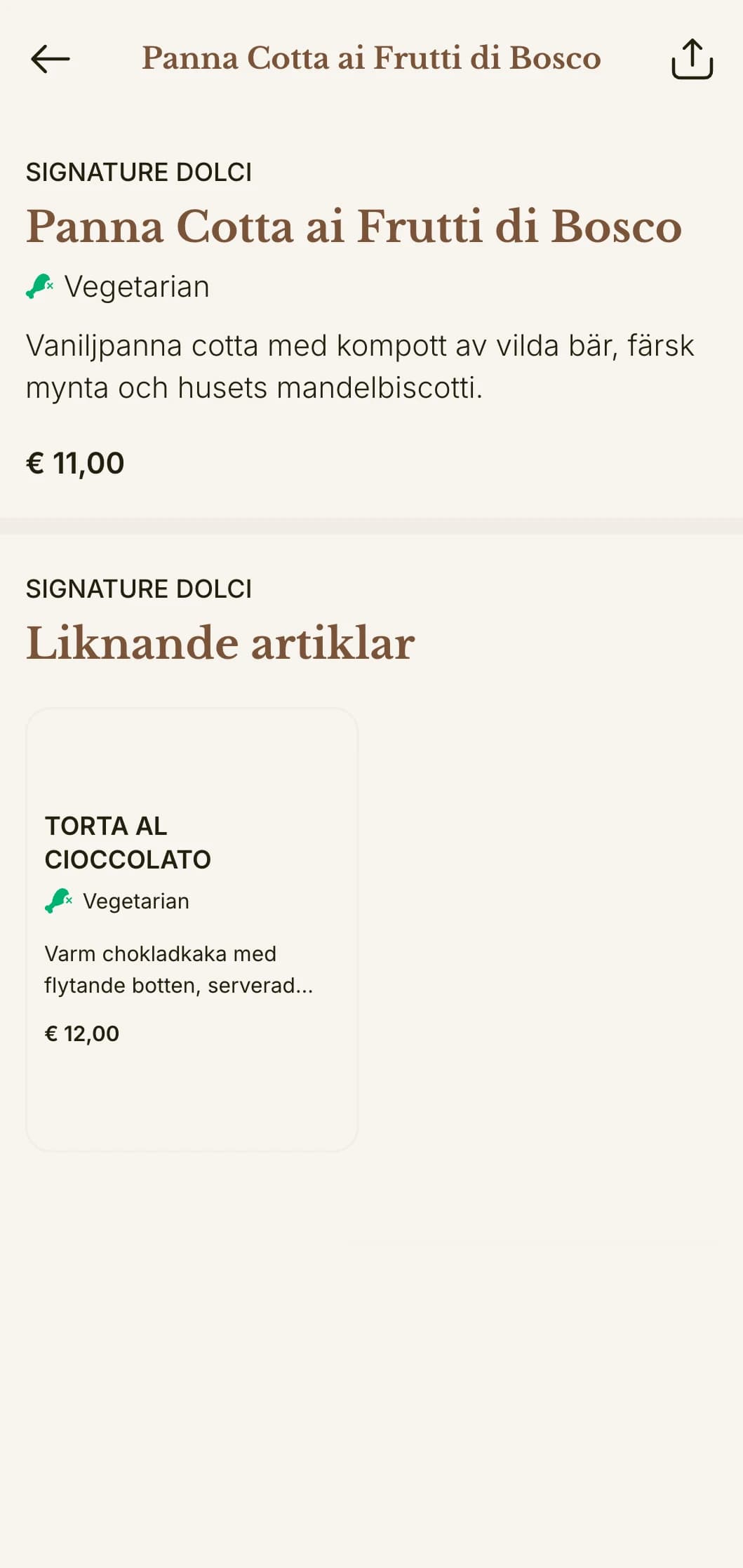 Raffinerad italiensk pizzeriameny med eleganta detaljer och varm sofistikerad palett.