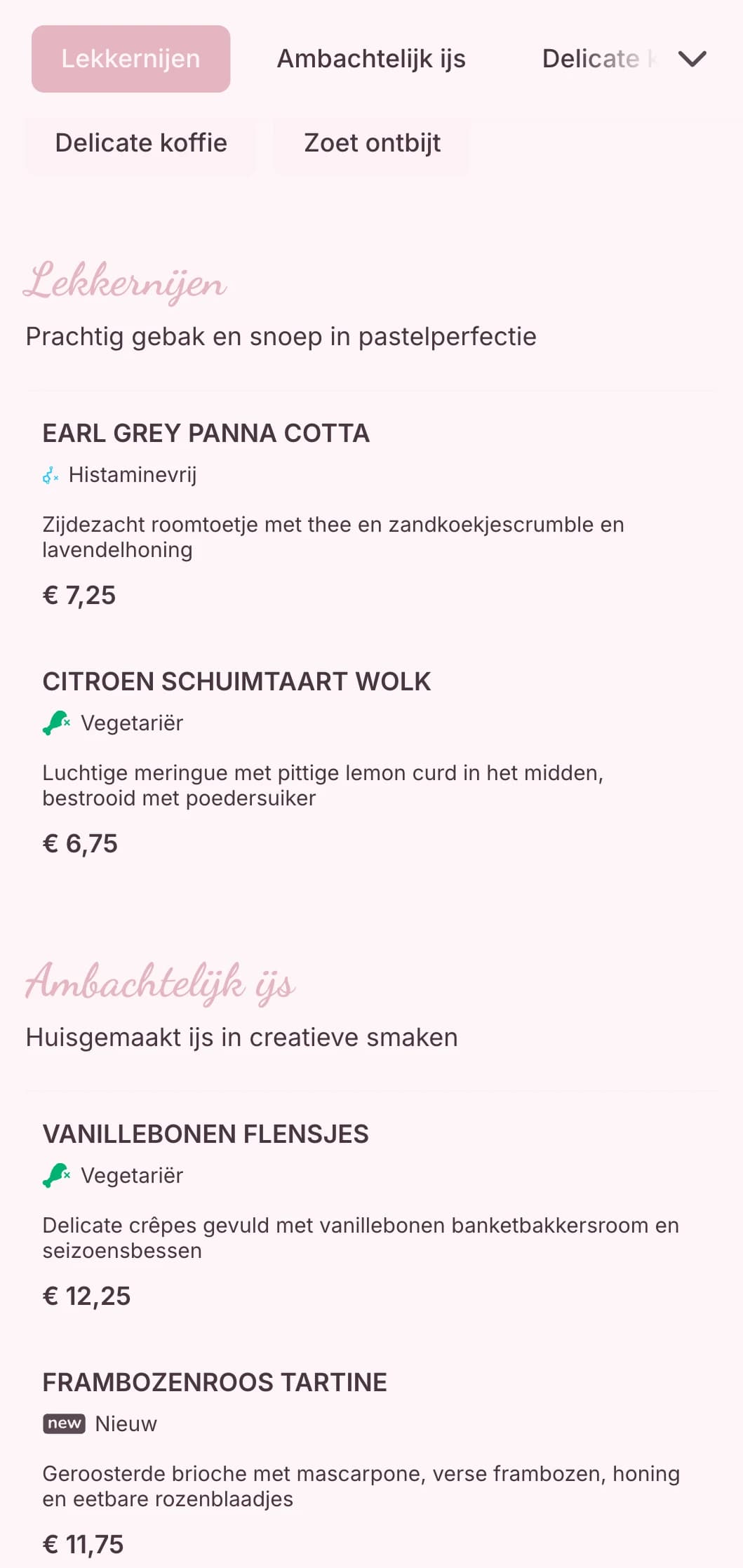 Lief pastelontwerp met speelse elementen voor dessertcafés en ijssalons.
