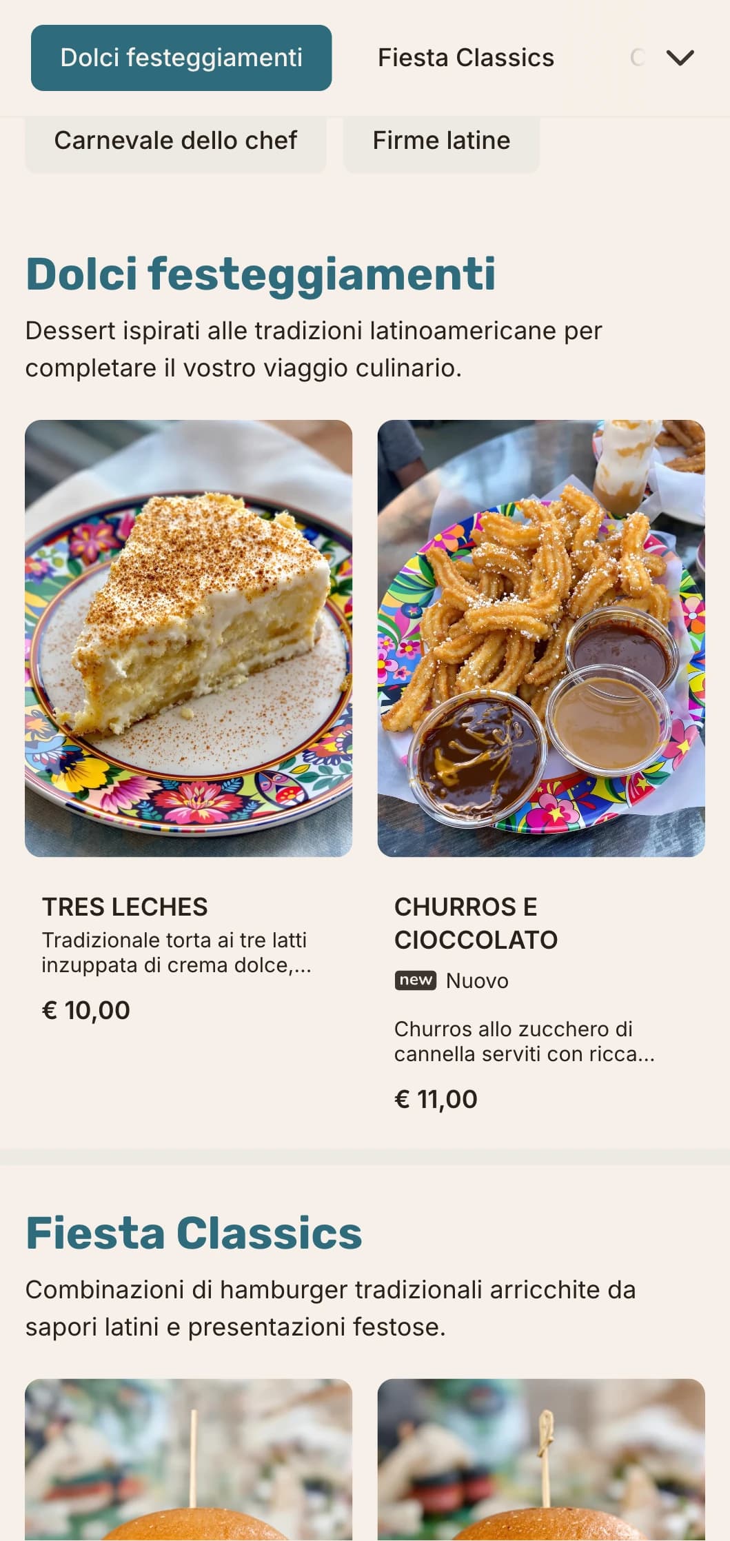 Hamburger fusion di ispirazione latino-americana che celebra sapori vibranti e un'atmosfera festosa.