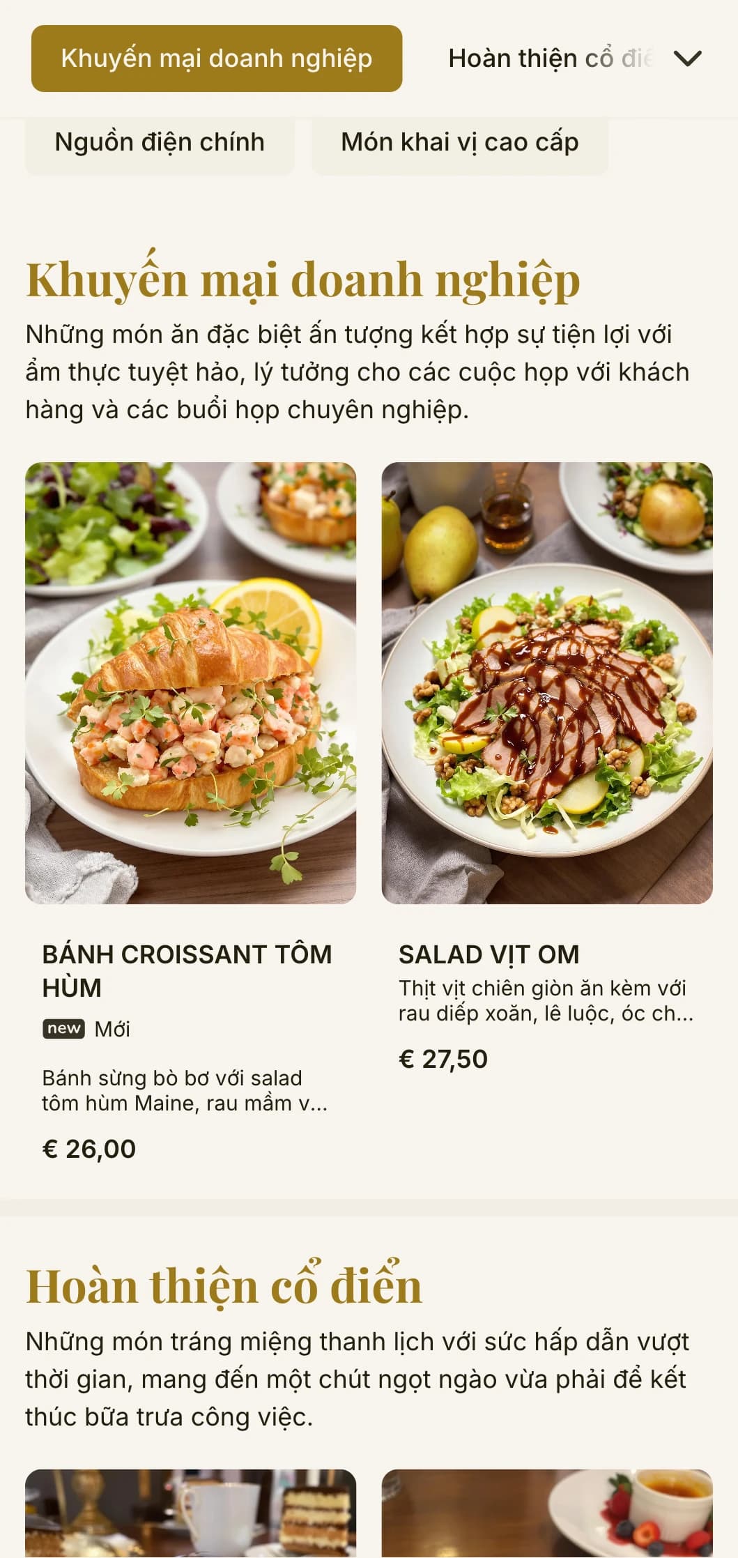 Thiết kế thực đơn bữa trưa thanh lịch nhưng hiệu quả dành cho các khu thương mại và dịch vụ ăn uống của công ty, với kiểu chữ vượt thời gian và bố cục tinh tế cho bữa trưa chuyên nghiệp nhanh chóng.
